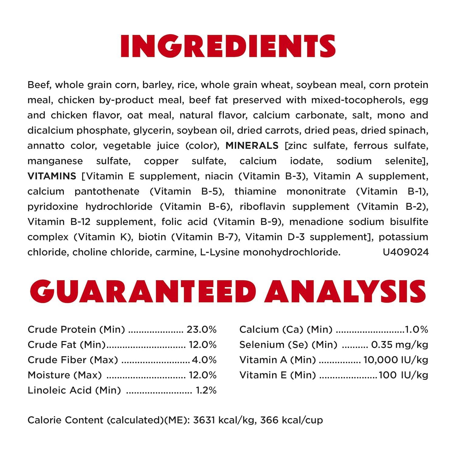 Purina Beneful Originals Real Beef Flavor Dry Dog Food - 3.5lbs