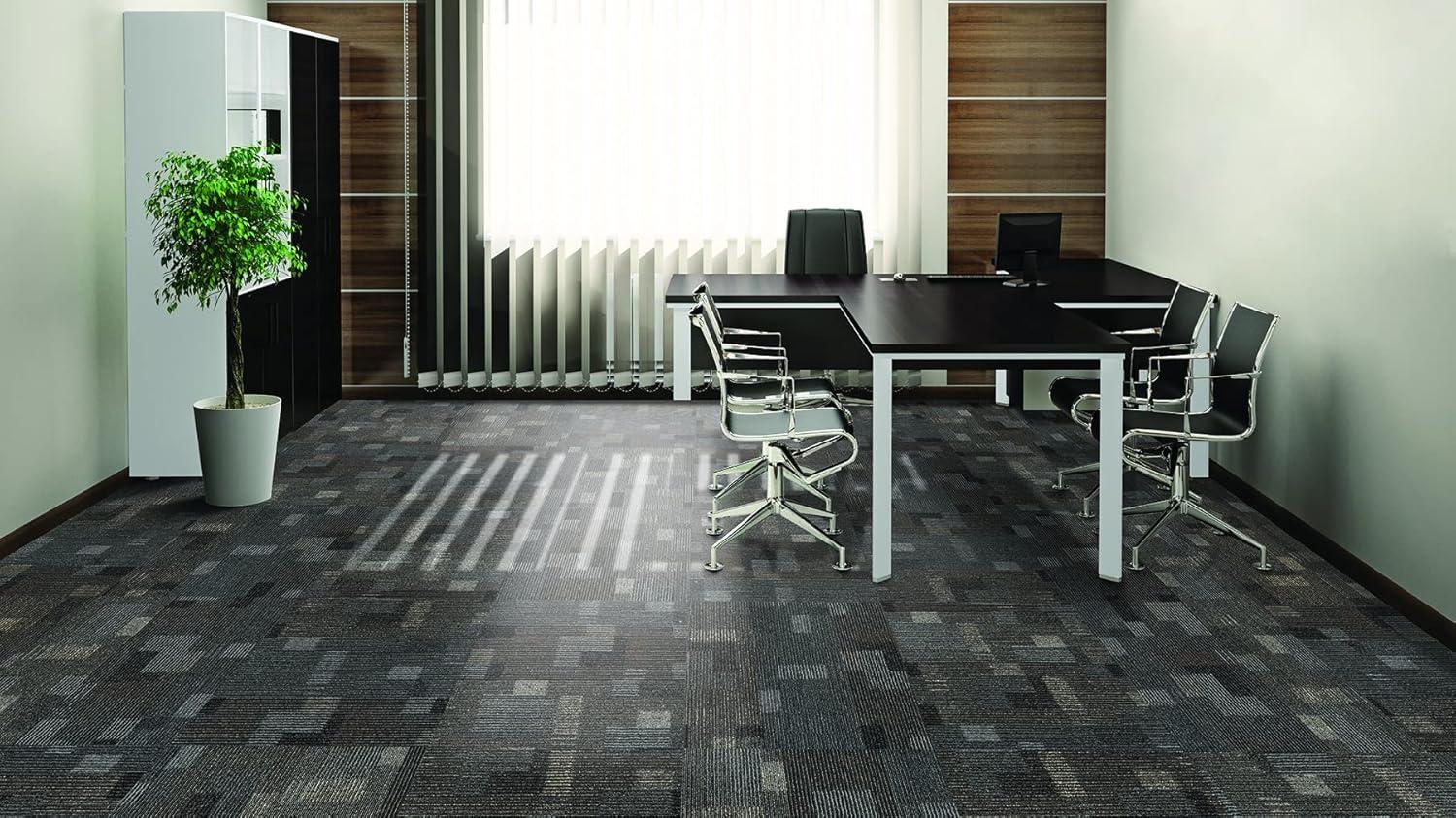 Mohawk Basics 24" x 24" Carpet Tile Sample with EnviroStrand™ PET Fiber in Neutral (1 piece)