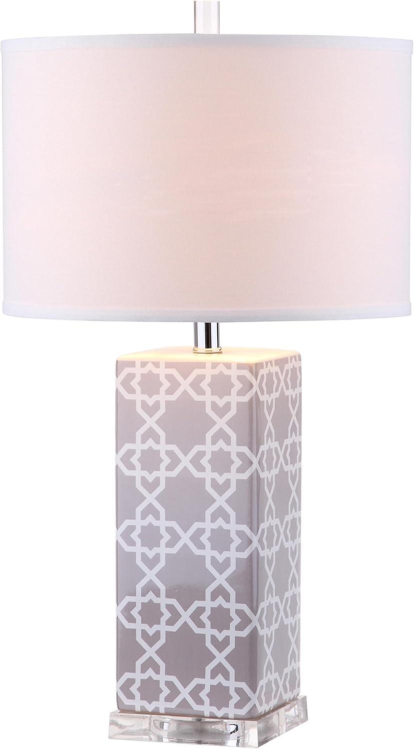 Quatrefoil Table Lamp (Set of 2) - 27 Inch Height - LIT4133 - Grey - Safavieh