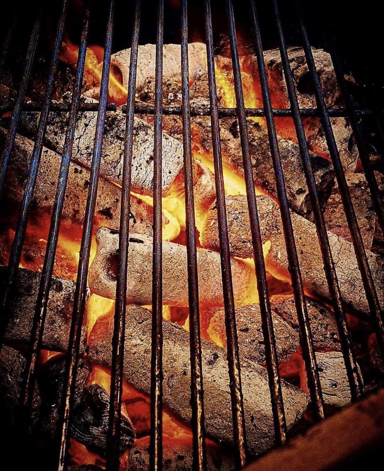 10LB Dragon Fire Bamboo Charcoal Logs - 100% Natural Wood