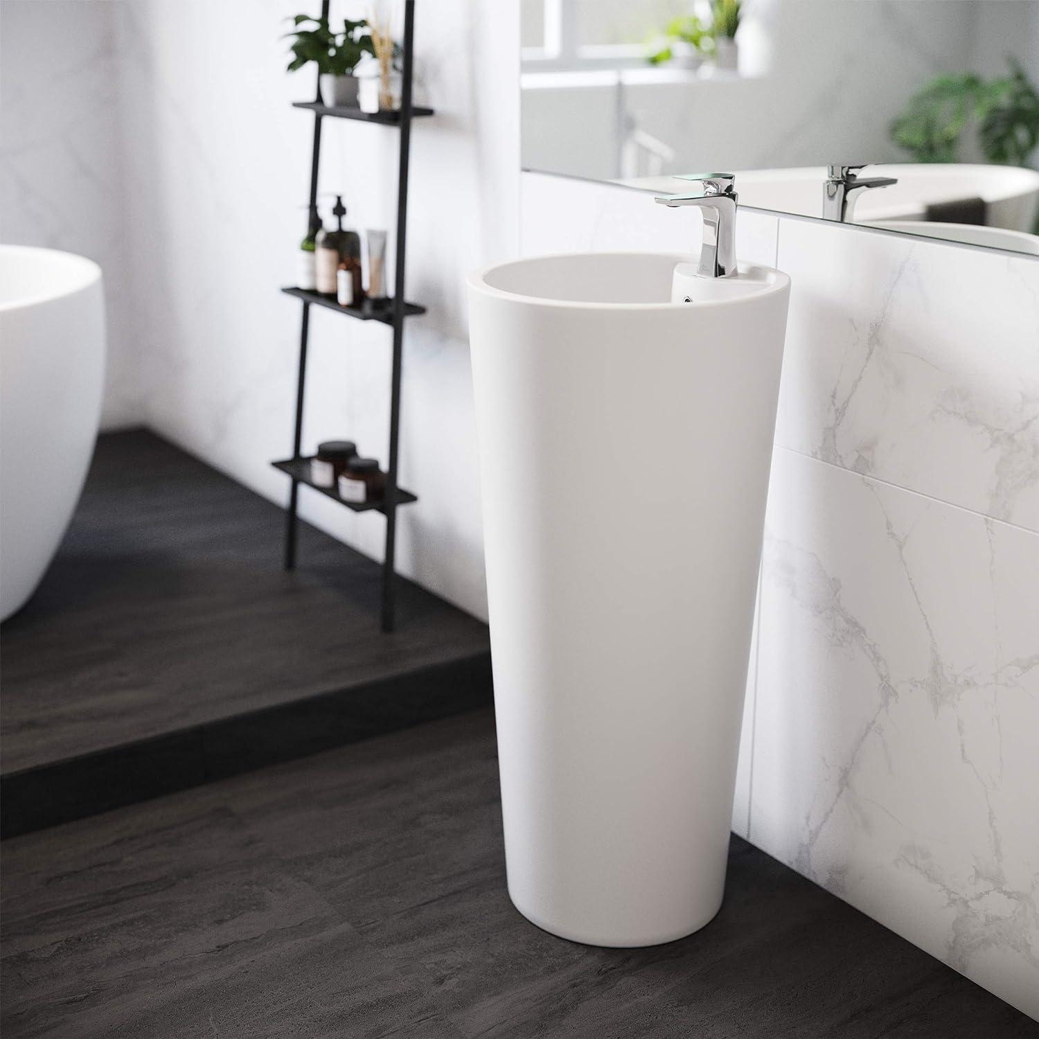 Monaco Circular Basin Pedestal Sink