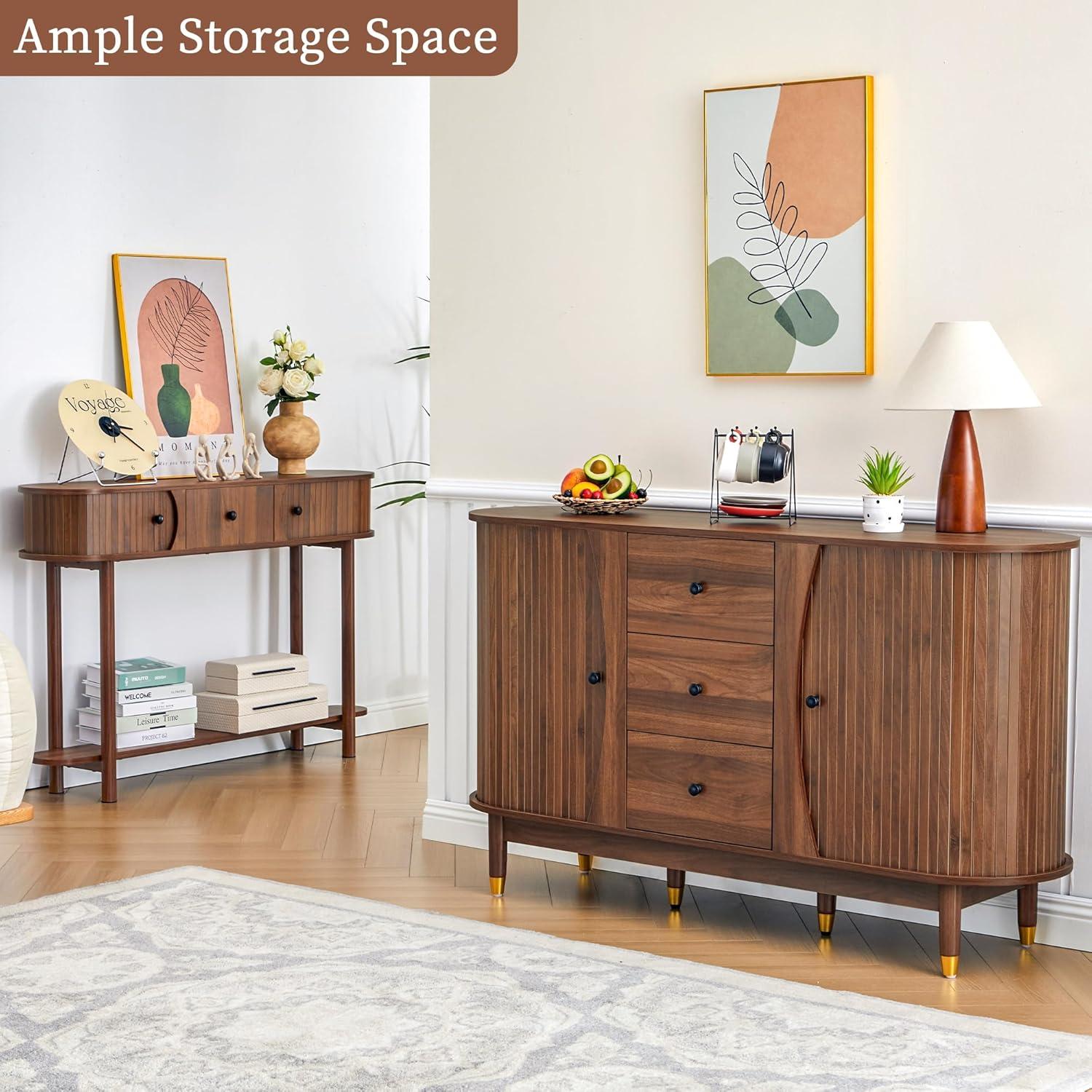 George Oliver Evana 55"Sideboard with 3 Drawer