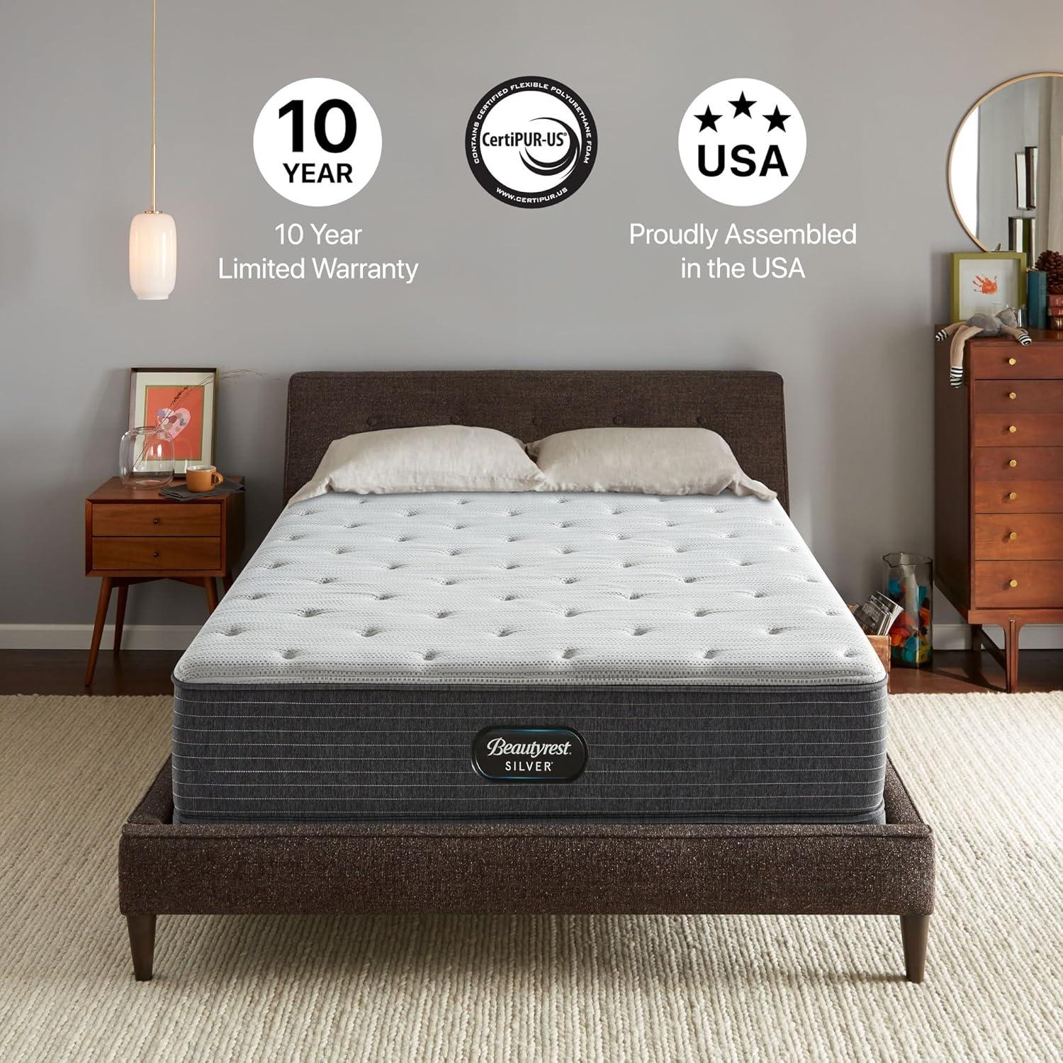 Beautyrest Silver BRS900 Plush 12" Innerspring Mattress