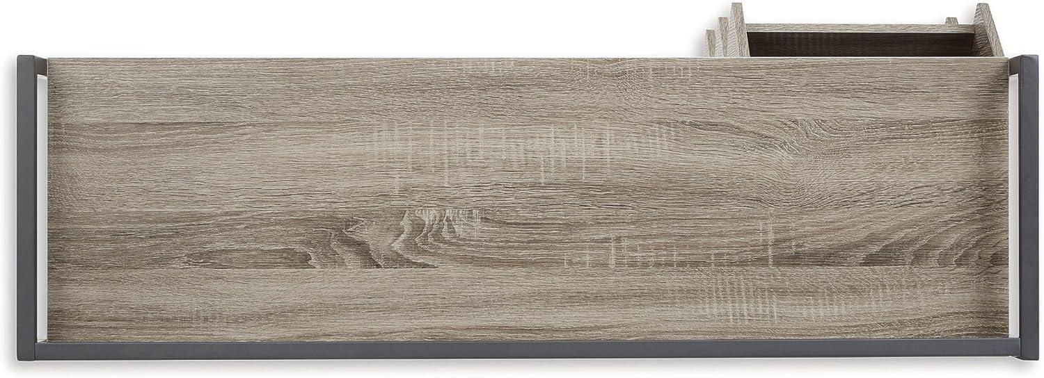 Signature Design by Ashley Casual Maccenet Shoe Rack  Grayish Brown/Gunmetal