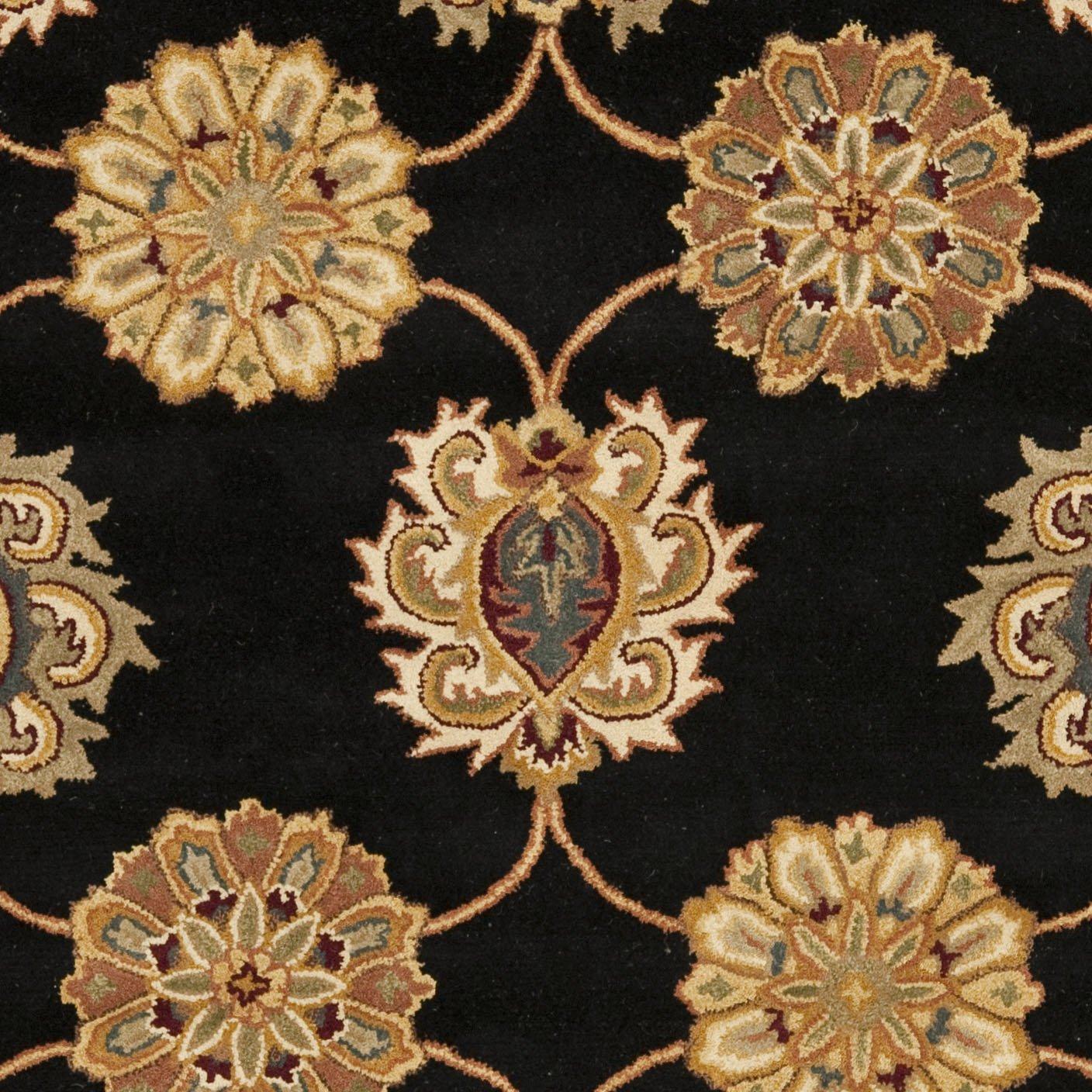 Heritage HG314 Handmade Area Rug - 8'3"x11' - Black - Safavieh