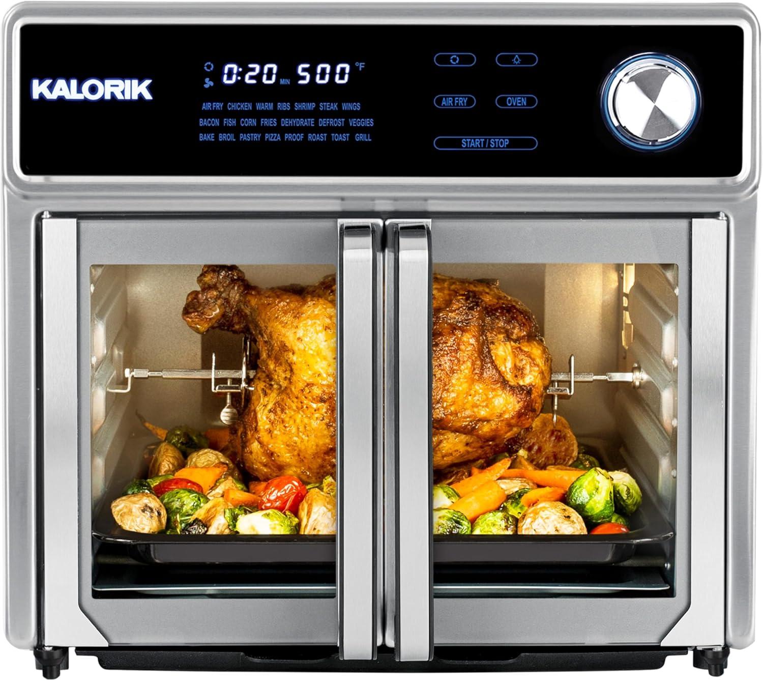 Kalorik Maxx® 26 Qt Digital Air Fryer Oven Grill, Stainless Steel