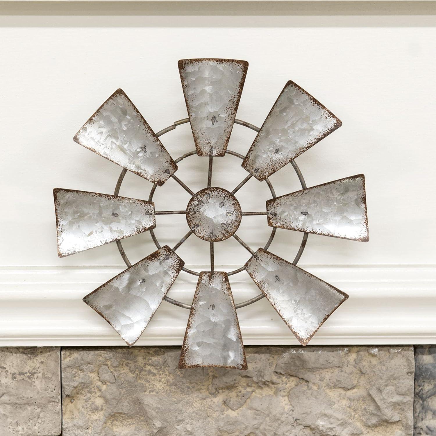 Worgeous Rustic Farmhouse Windmill Wall Decoration Metal Wall Art Hanging Windmill Metal Windmill Hanging Wall Iron Decor Farmhouse Wall Sculpture