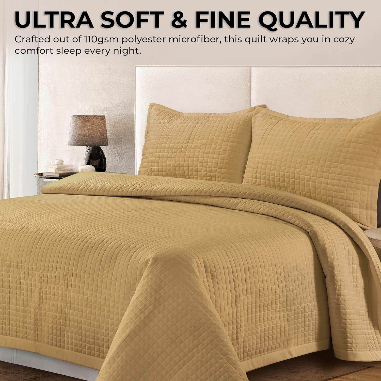 Naples Microfiber Quilt Set - Tribeca Living