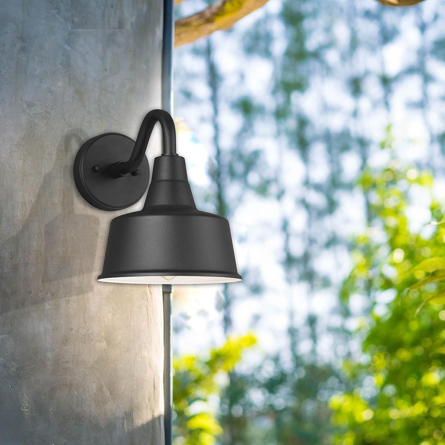 Fisher Outdoor Sconce - Black / 8"Dia