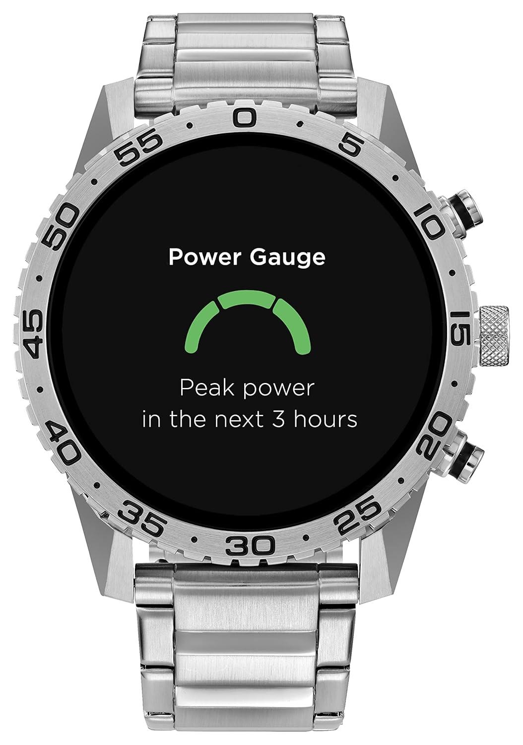 Citizen CZ Smart PQ2 Sport 44MM Touchscreen Smartwatch Stainless Steel Bracelet MX1010-59X