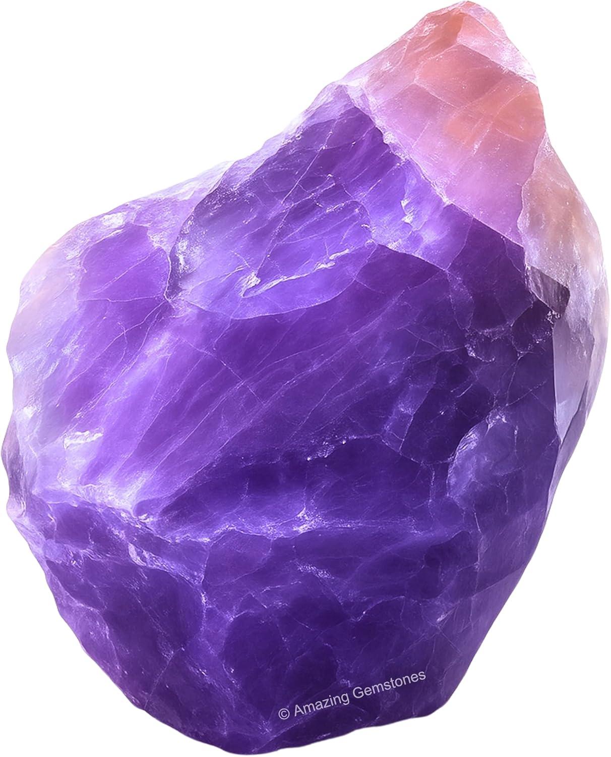 Amethyst - Rough Rocks for Tumbling - Dispelling Fear and Anxiety, Good Luck, Crystal Healing