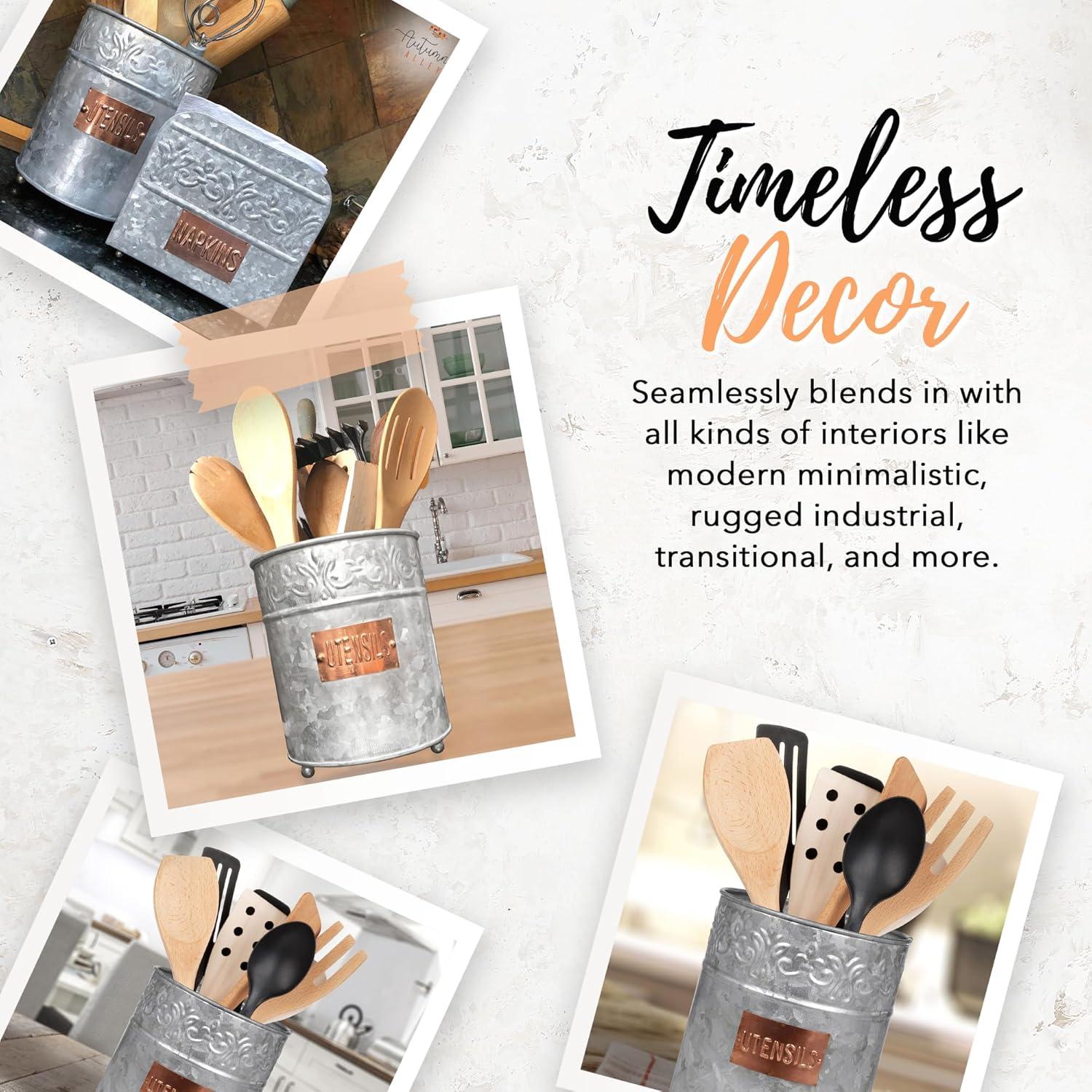 August Grove® Galvanized Utensil Crock