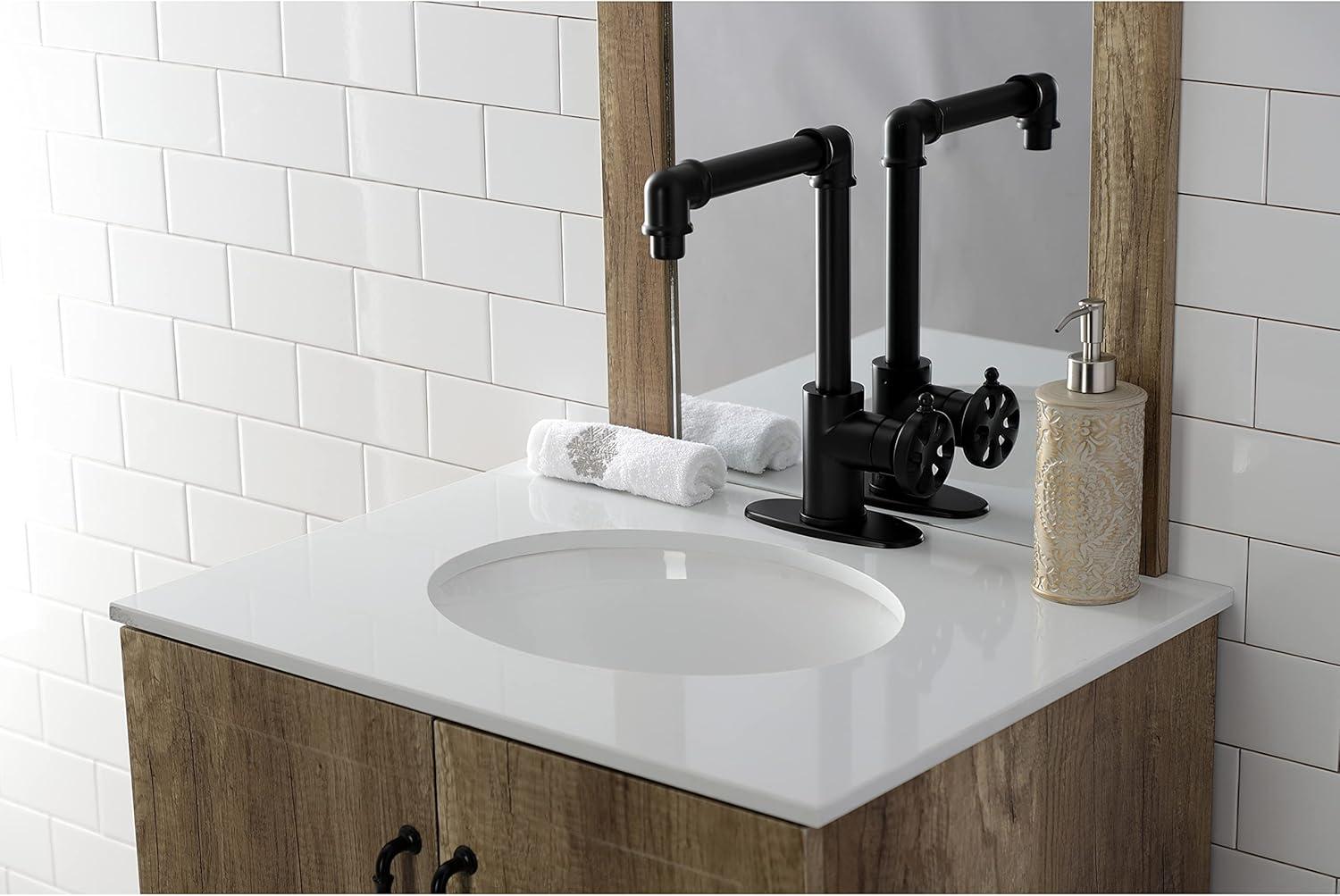 Belknap Matte Black Single-Handle Traditional Bathroom Faucet