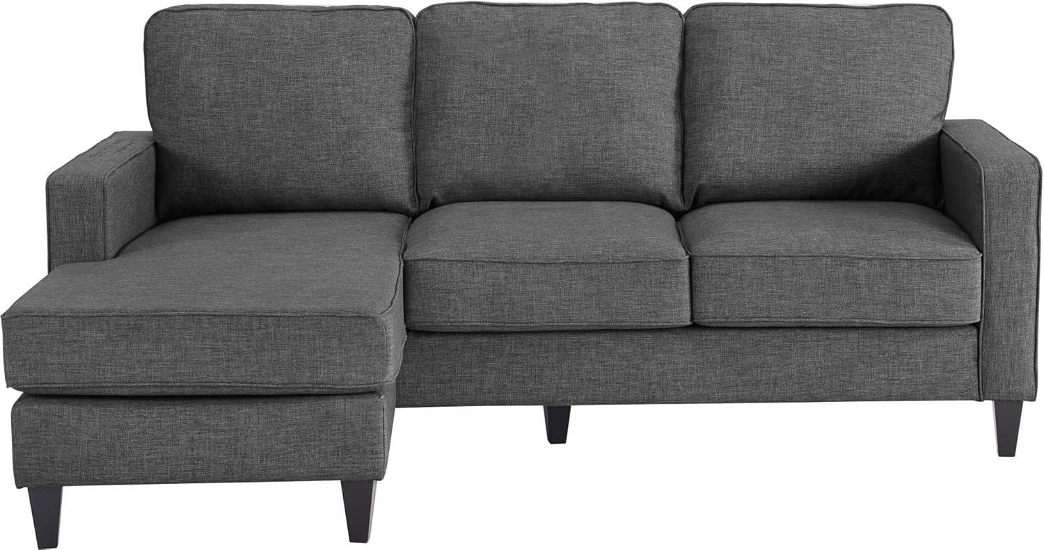 Serta Harmon Upholstered Reversible Sectional Sofa and Chaise