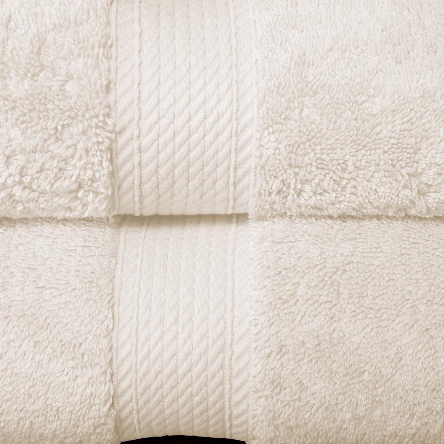 Superior Egyptian Cotton Heavyweight 10-Piece Towel Set, Cream