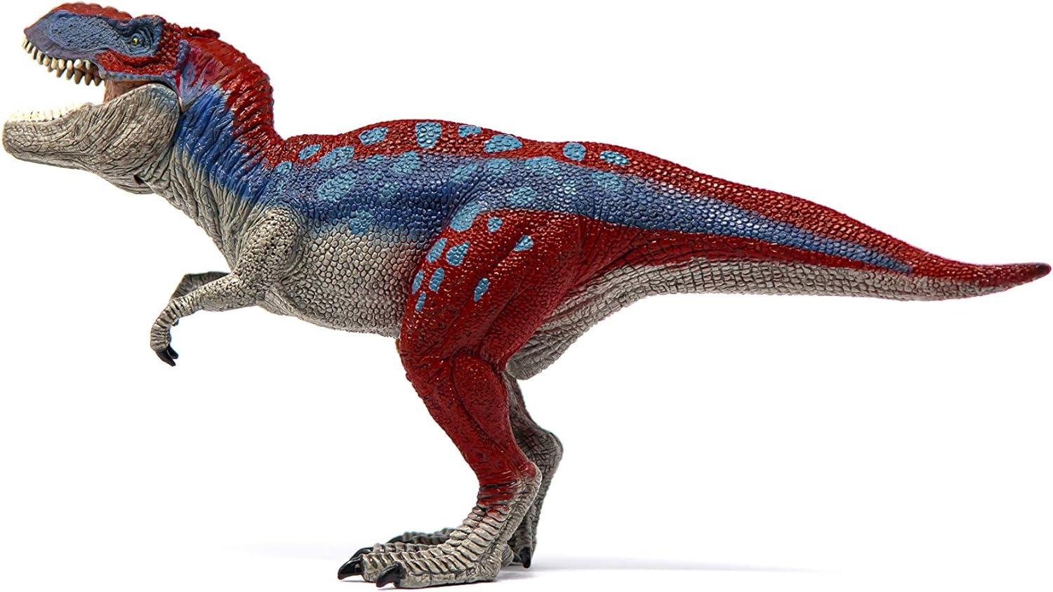 Large Blue and Yellow Realistic Dinosaur Figurine