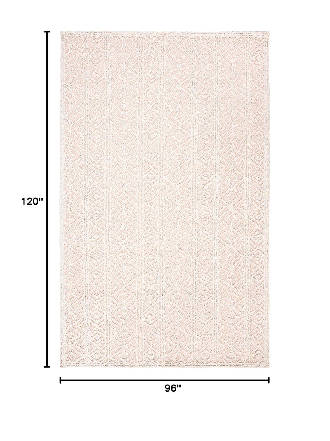 Trace TRC214 Hand Tufted Indoor Area Rug - Beige/Pink - 8'x10' - Safavieh