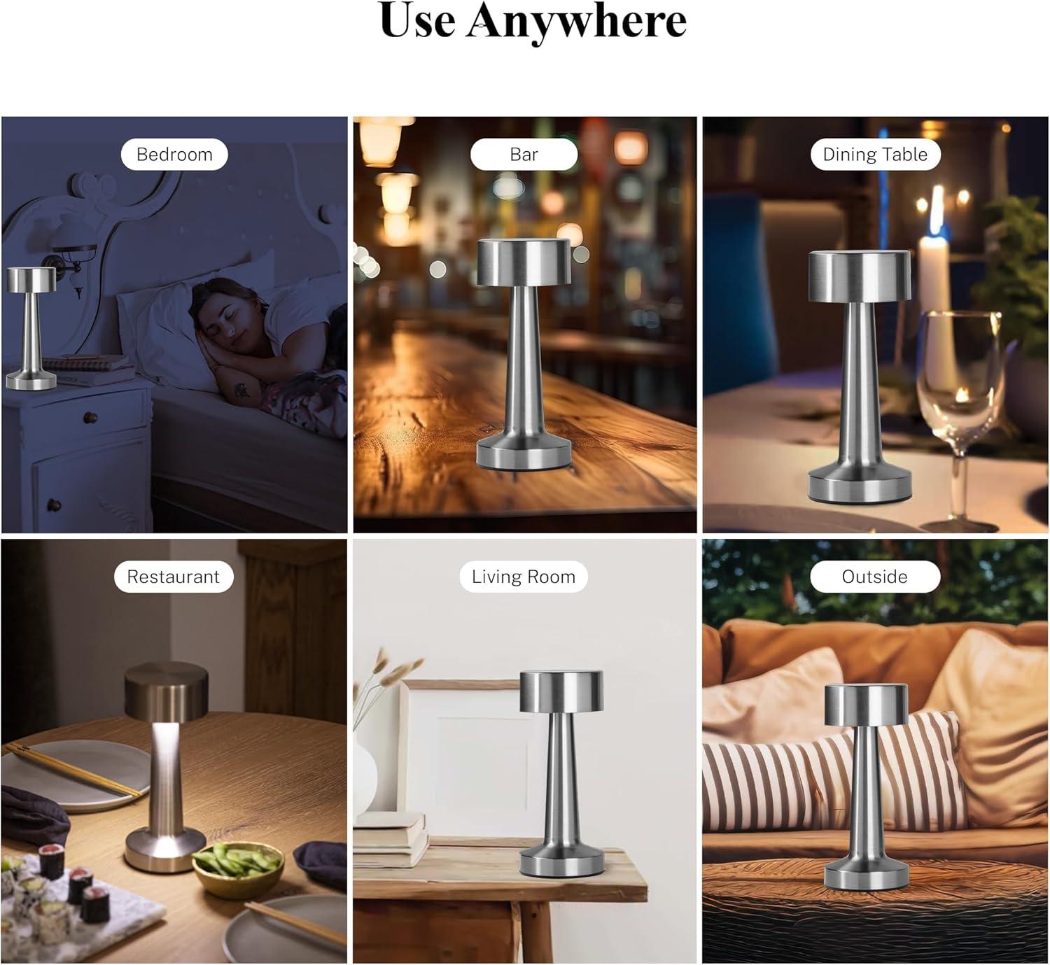 Bell + Howell Bell + Howell Chelsea Table Lamp 2 Pack Led Rechargeable