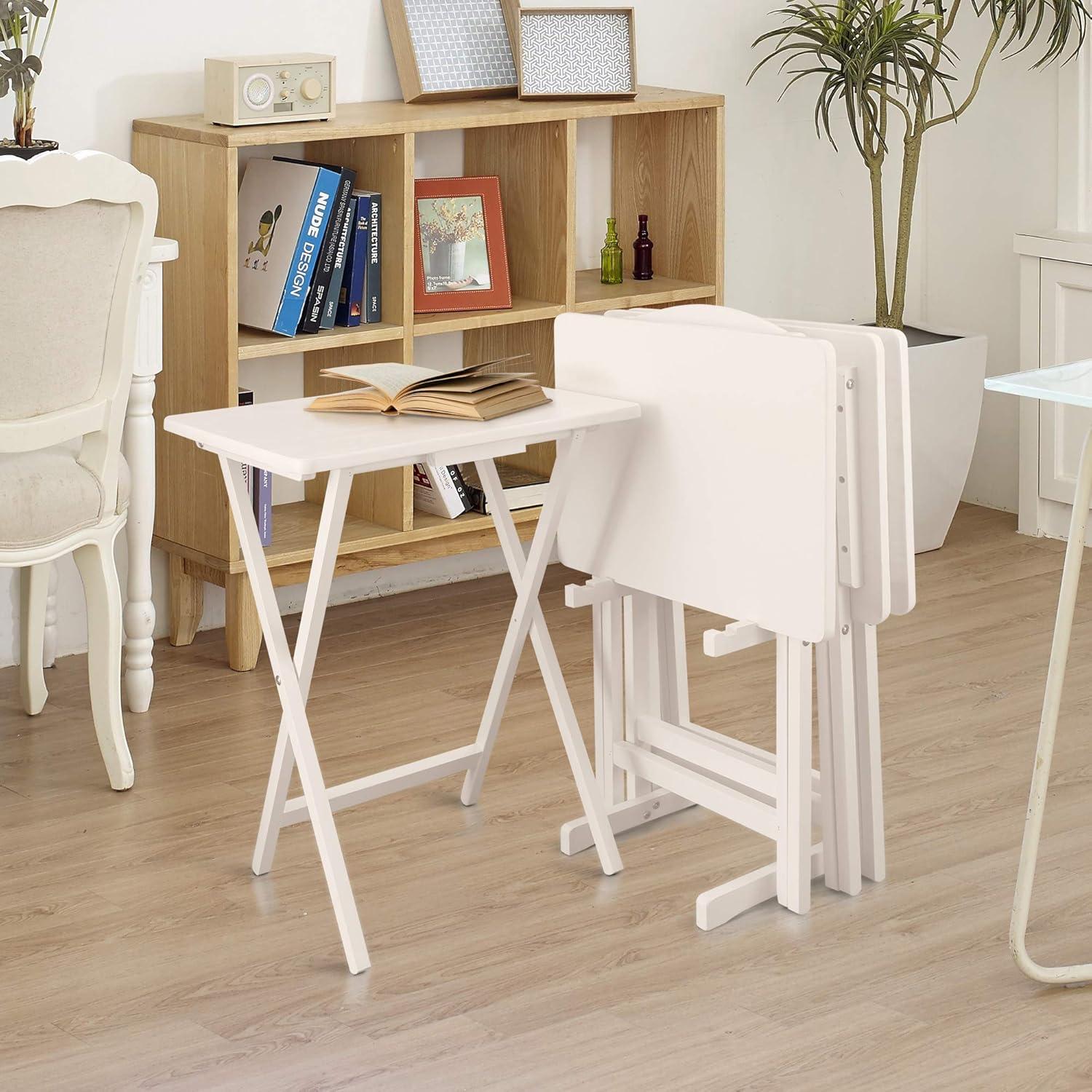 Yu Shan Co. USA, Ltd. 19'' Solid Wood Rectangular Portable Folding Table