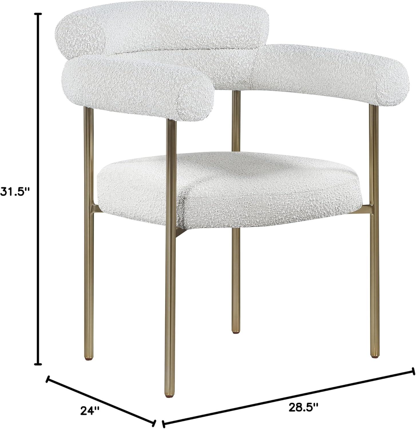 Meridian Furniture Blake Cream Dining Chair (Set of 2)