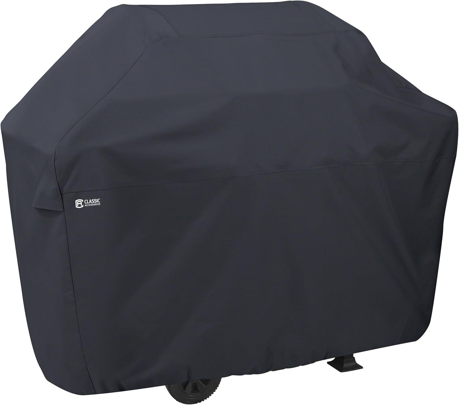 Classic Accessories Water-Resistant 64 Inch BBQ Grill Cover with Grill Tool Set