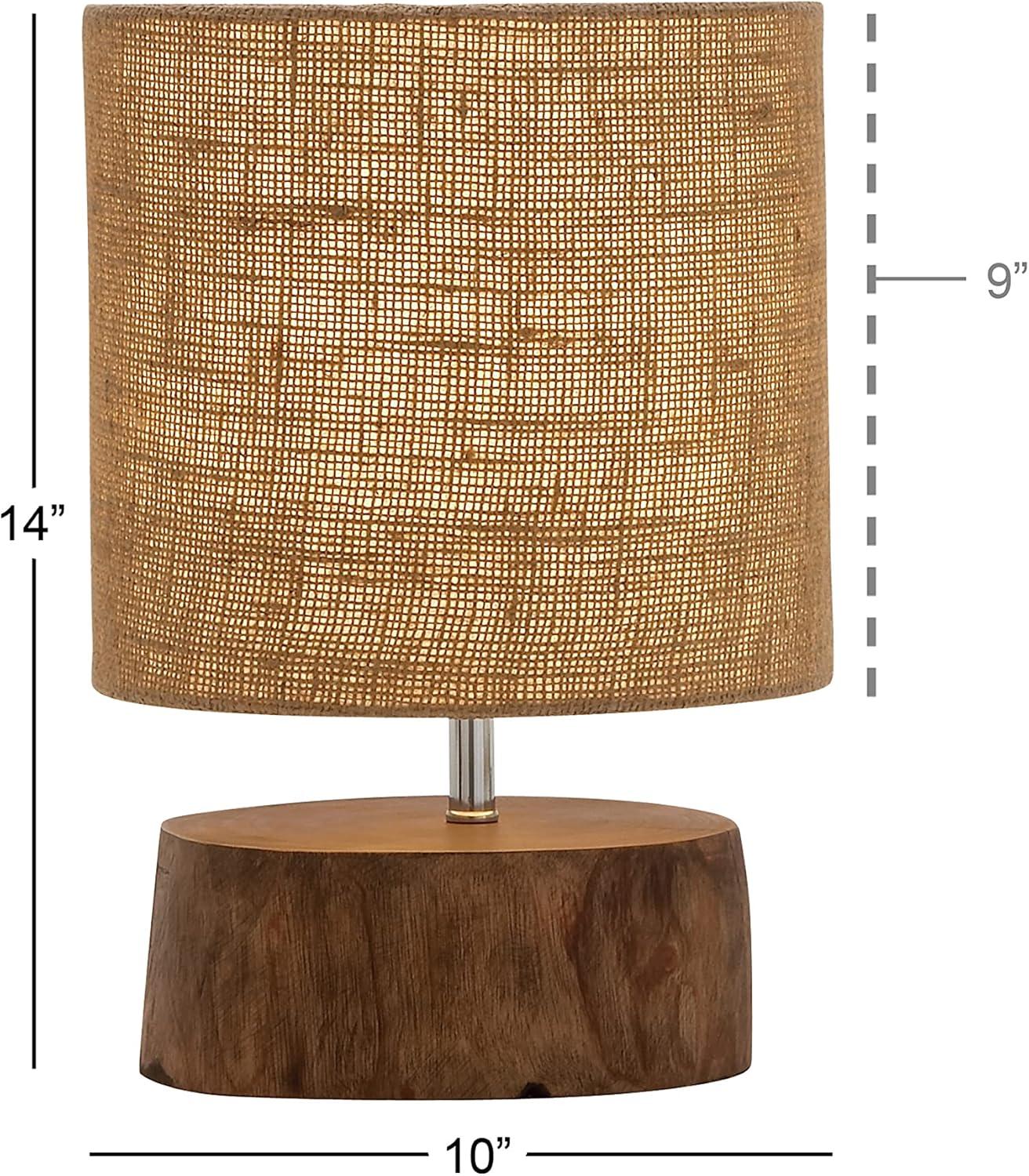 Wood Table Lamp with Shade