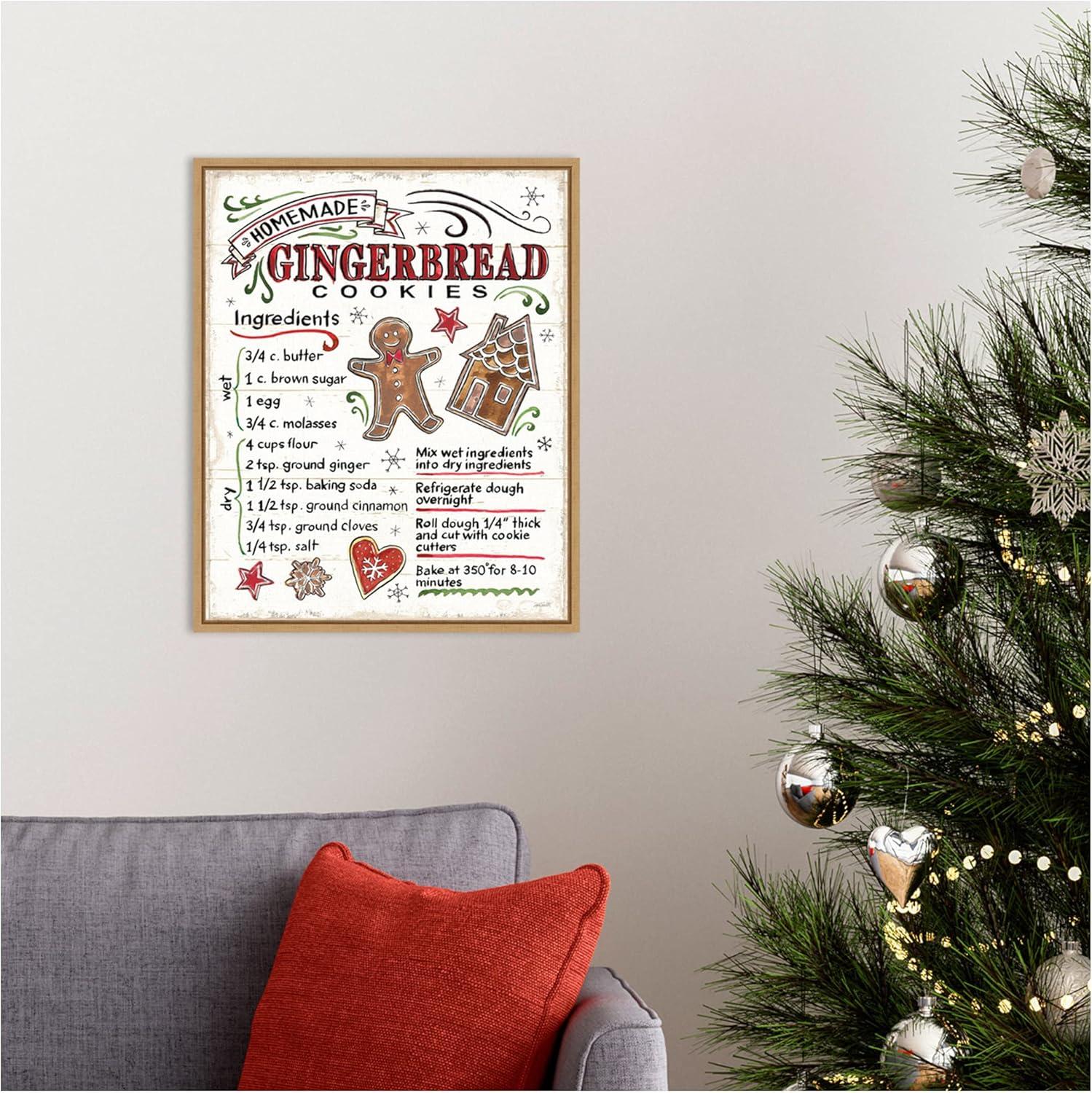16" x 20" Christmas Treats VI Framed Wall Canvas - Amanti Art: Anne Tavoletti, Holiday Decor, Vertical Display