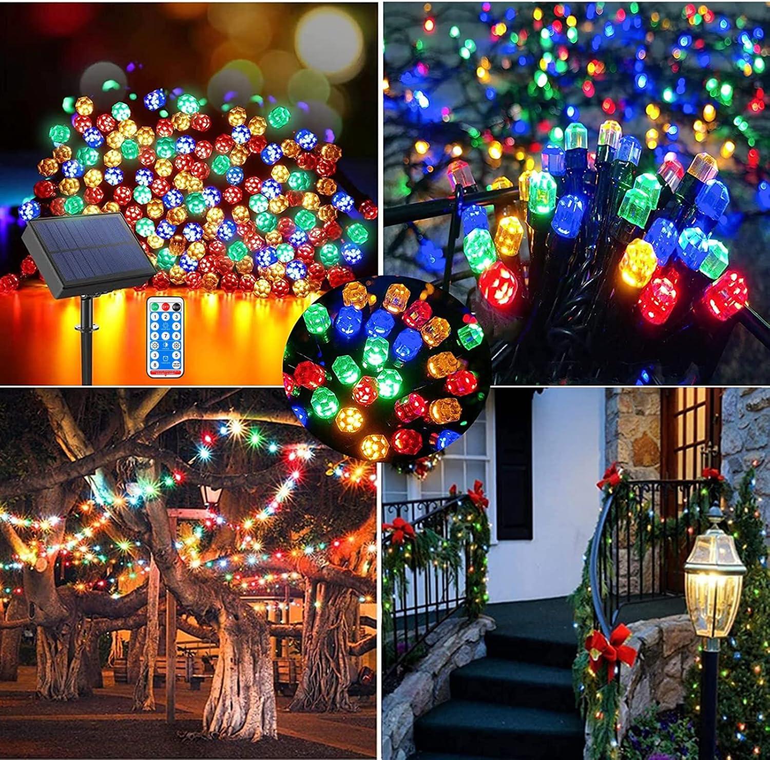 115 Ft Multi-colored LED Solar Christmas Tree Lights