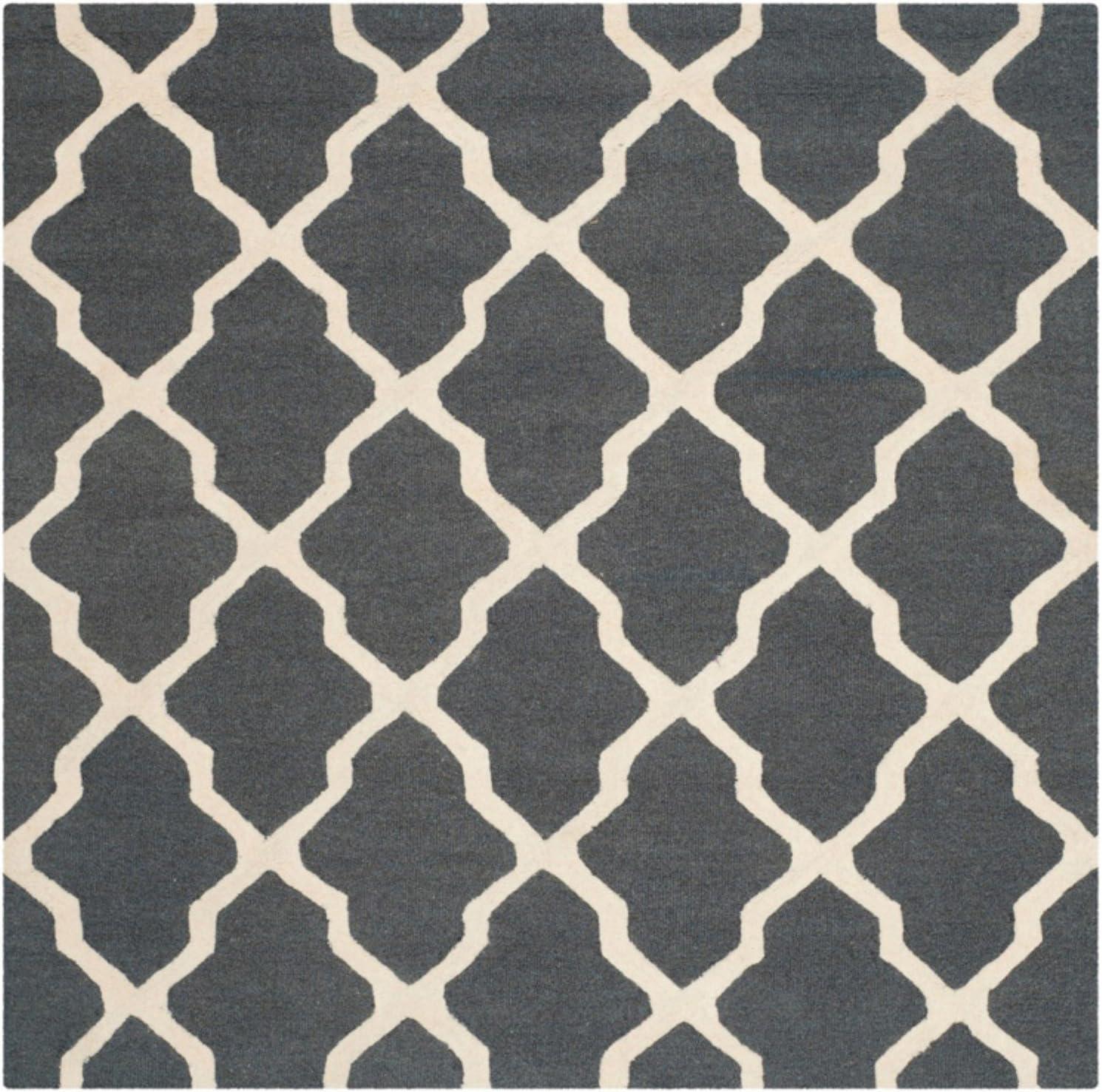 Ivory and Beige Hand-Tufted Wool 2' x 3' Rug