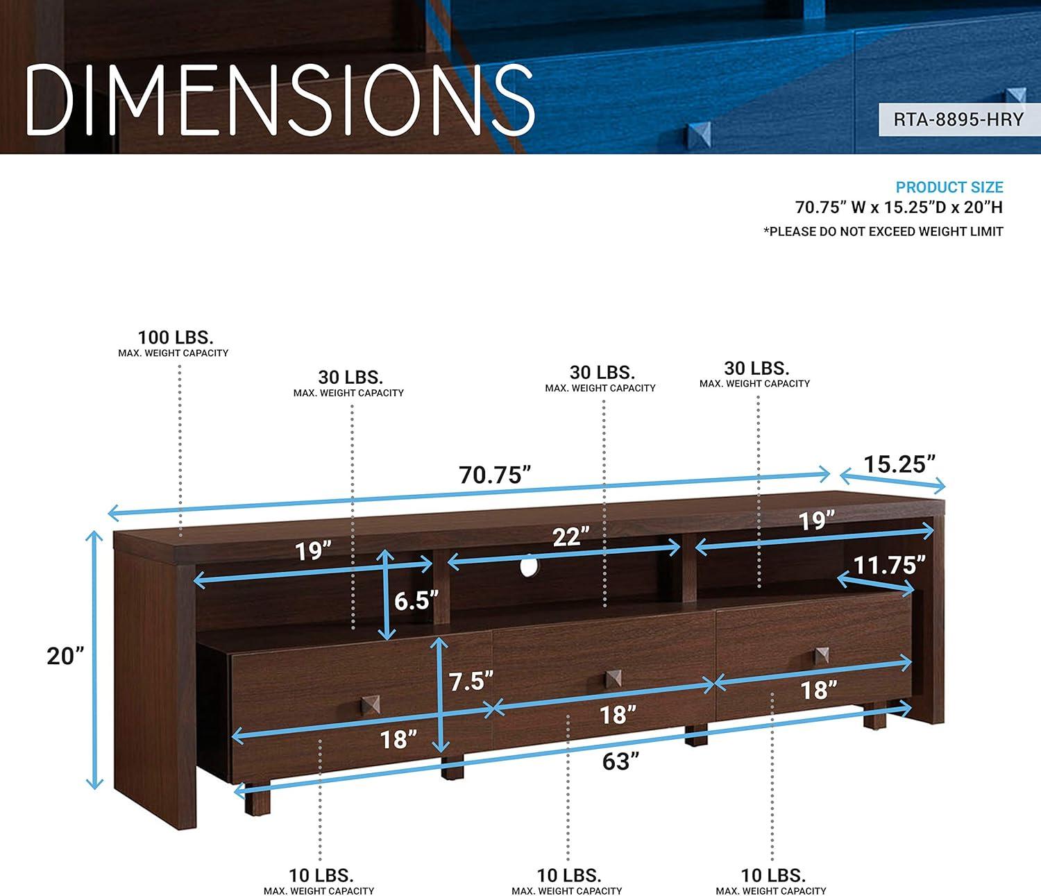 Wrought Studio™ Andreoni TV Stand for TVs up to 75"