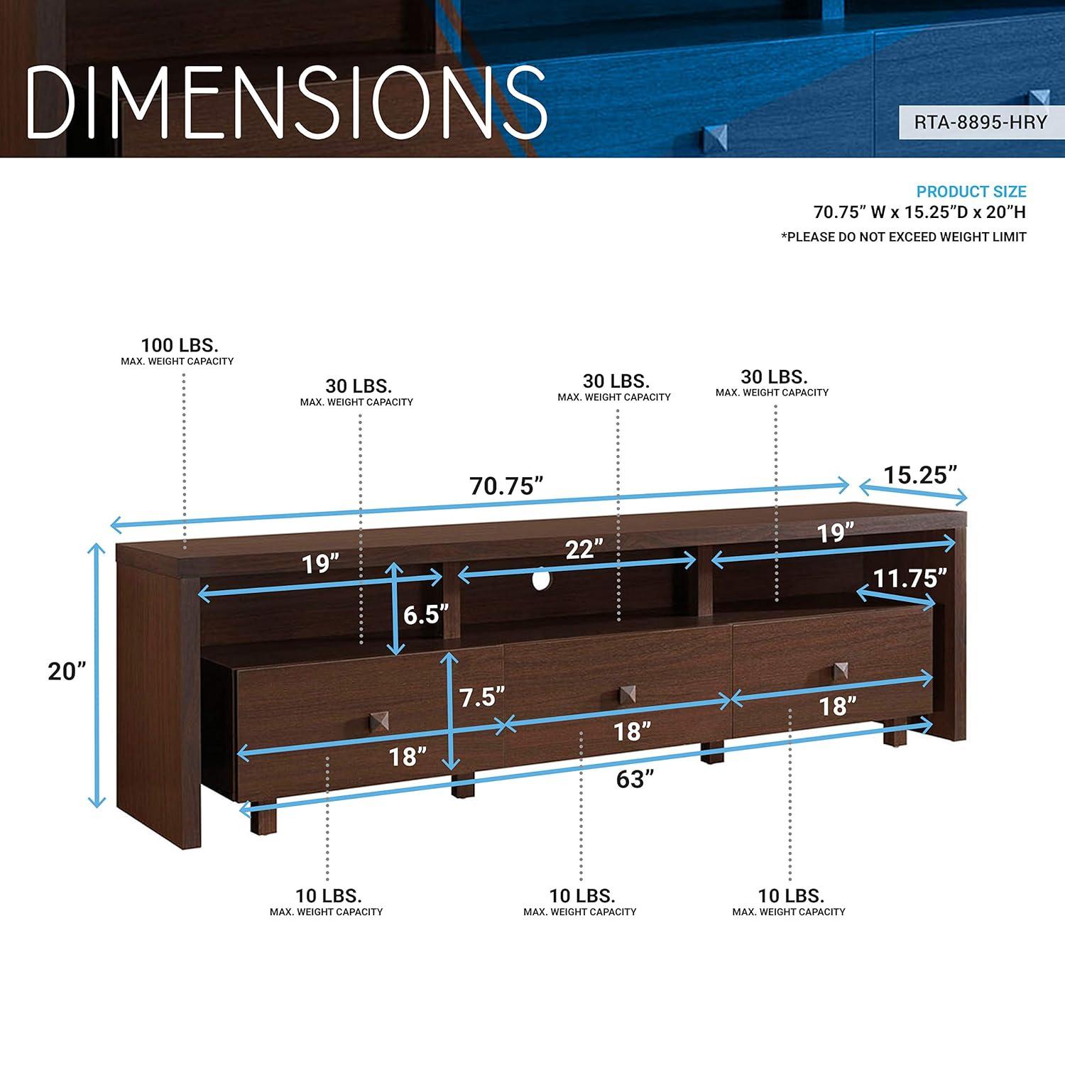 Wrought Studio™ Andreoni TV Stand for TVs up to 75"