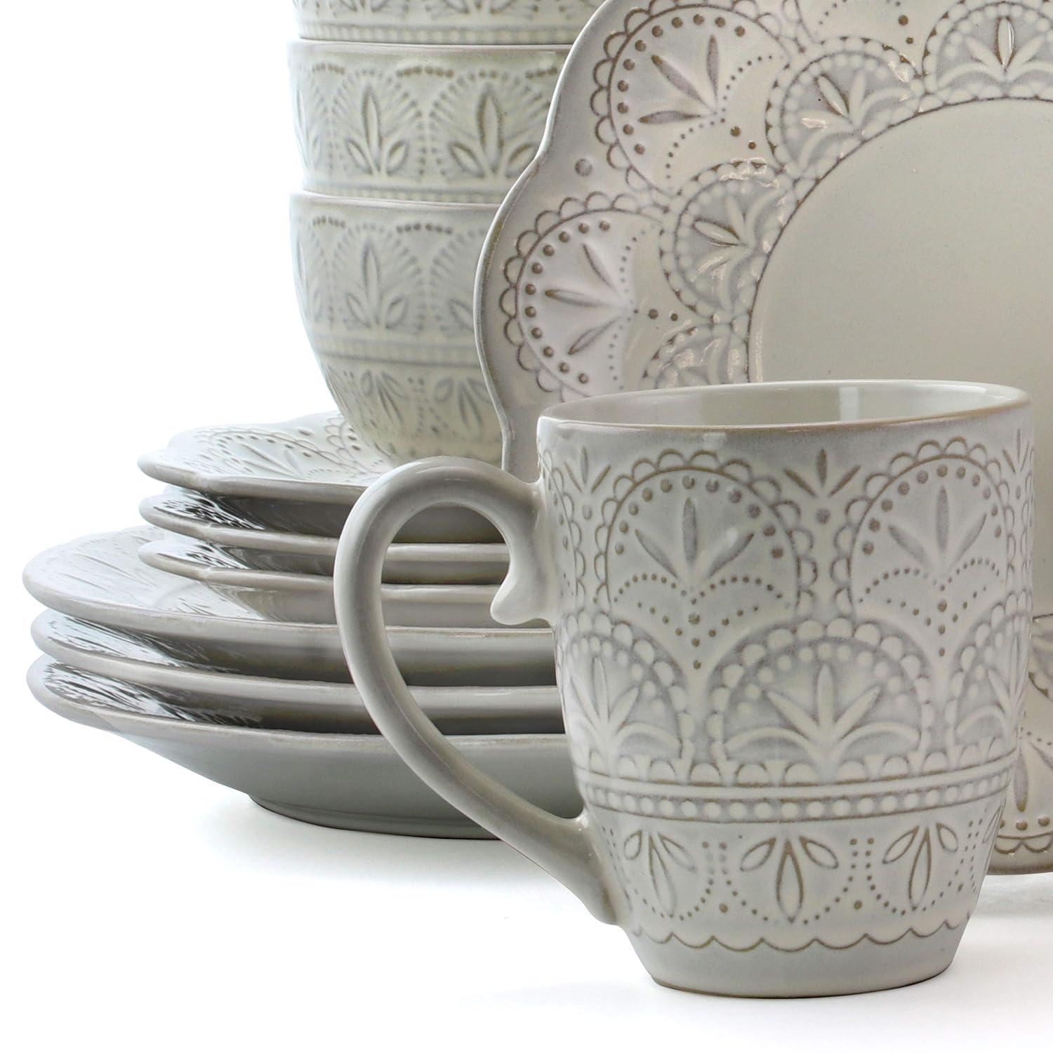 Ophelia & Co. Avelar 16 Piece Stoneware Dinnerware Set - Service for 4
