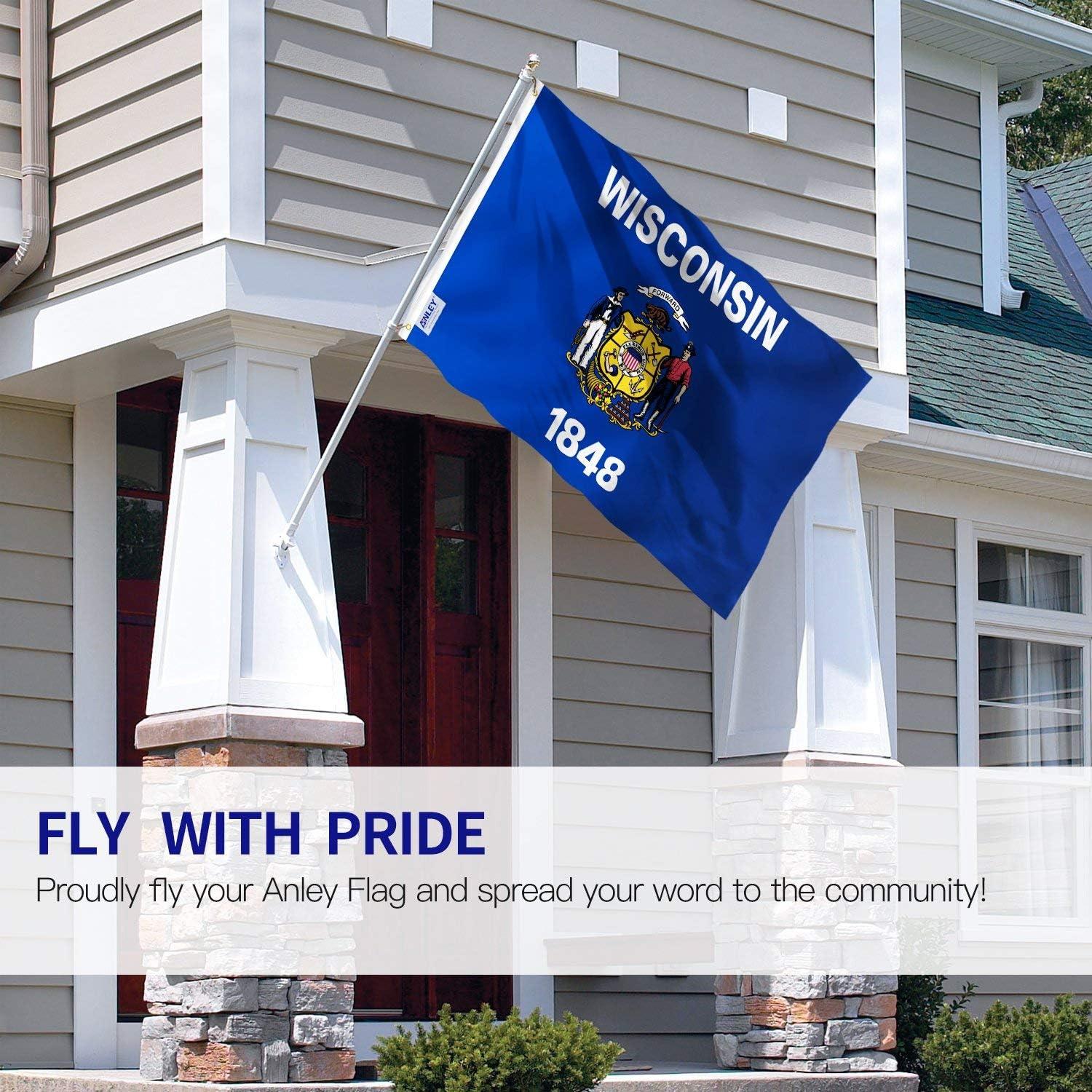 ANLEY Wisconsin State Polyester 36 x 60 in. House Flag