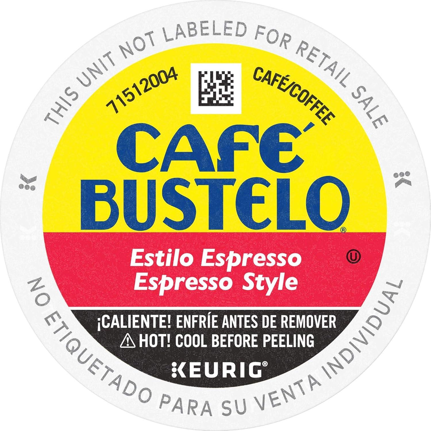 Café Bustelo Espresso Dark Roast Coffee - Keurig K-Cup Pods - 24ct