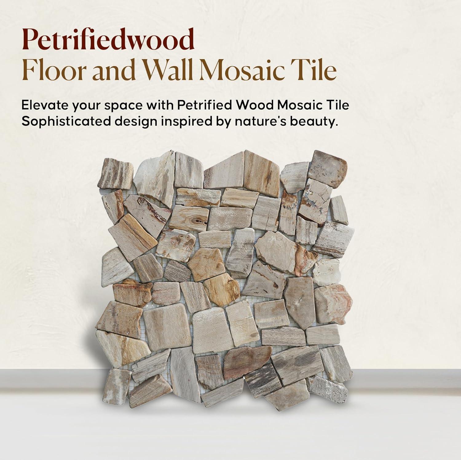 Utah 11.4" x 11.4" Natural Stone Random Mosaic Wall & Floor Tile