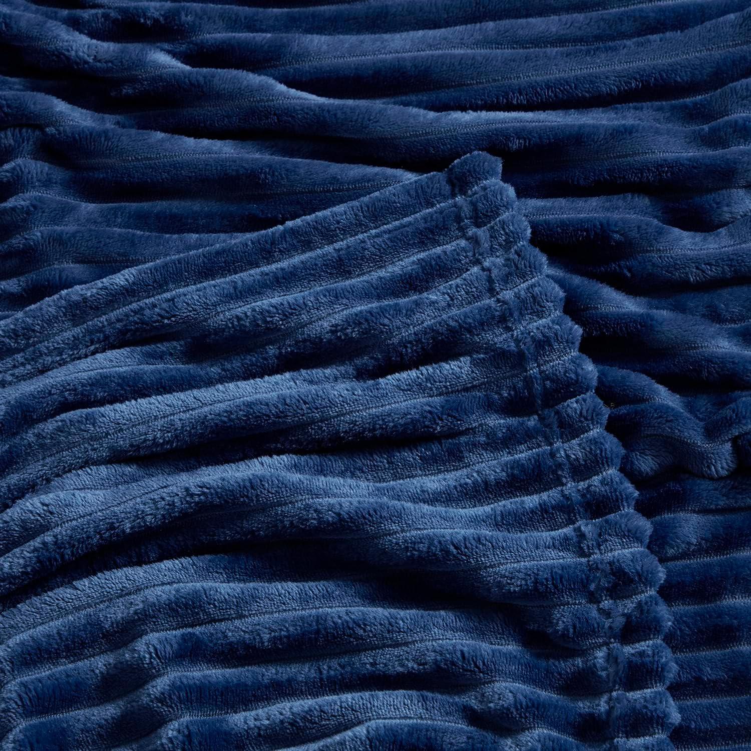Nestl Nestl Cut Plush Cozy Throw Blanket - Fuzzy Warm Fleece Bed Blankets - Throws for Sofa, Bed, and Couch