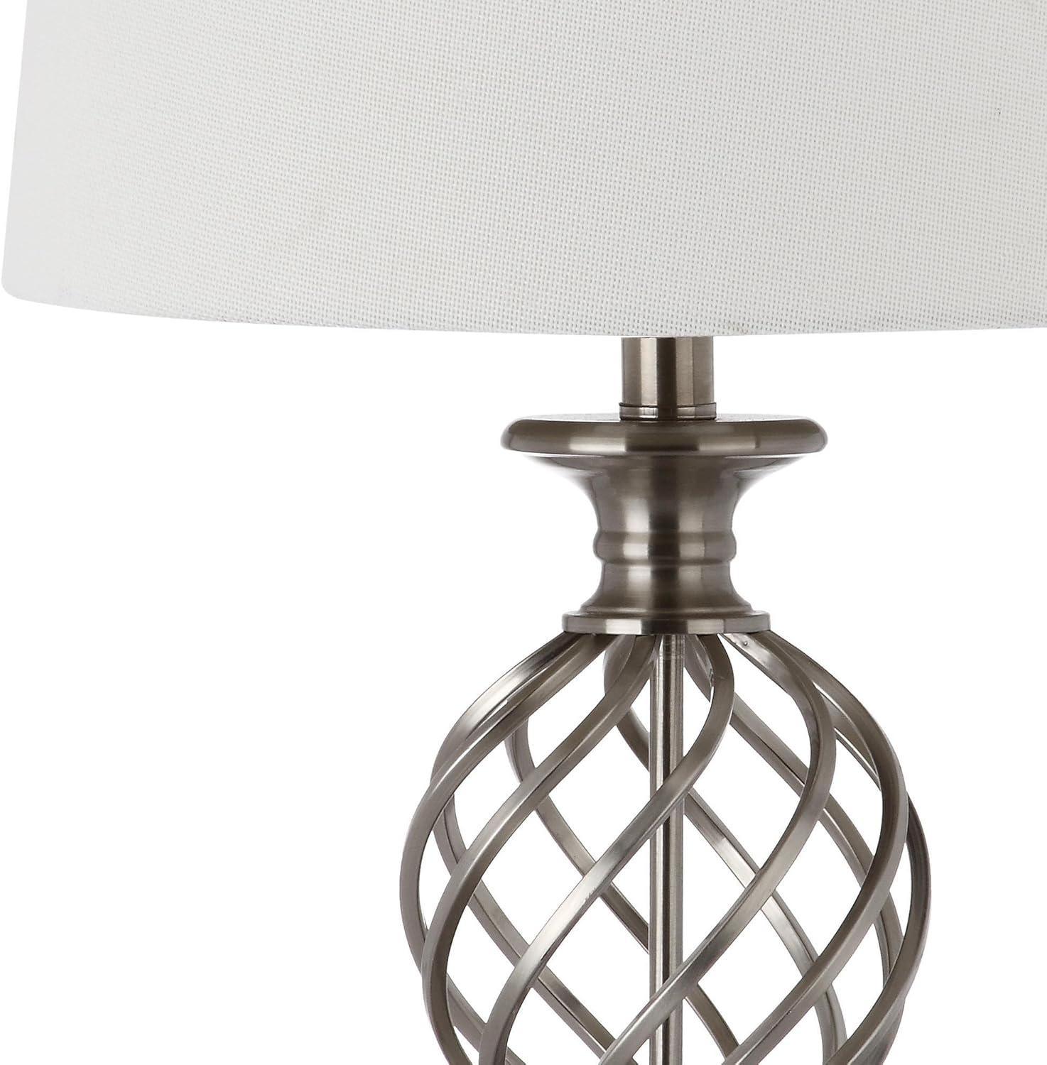 Lattice Urn Table Lamp - Silver - Safavieh