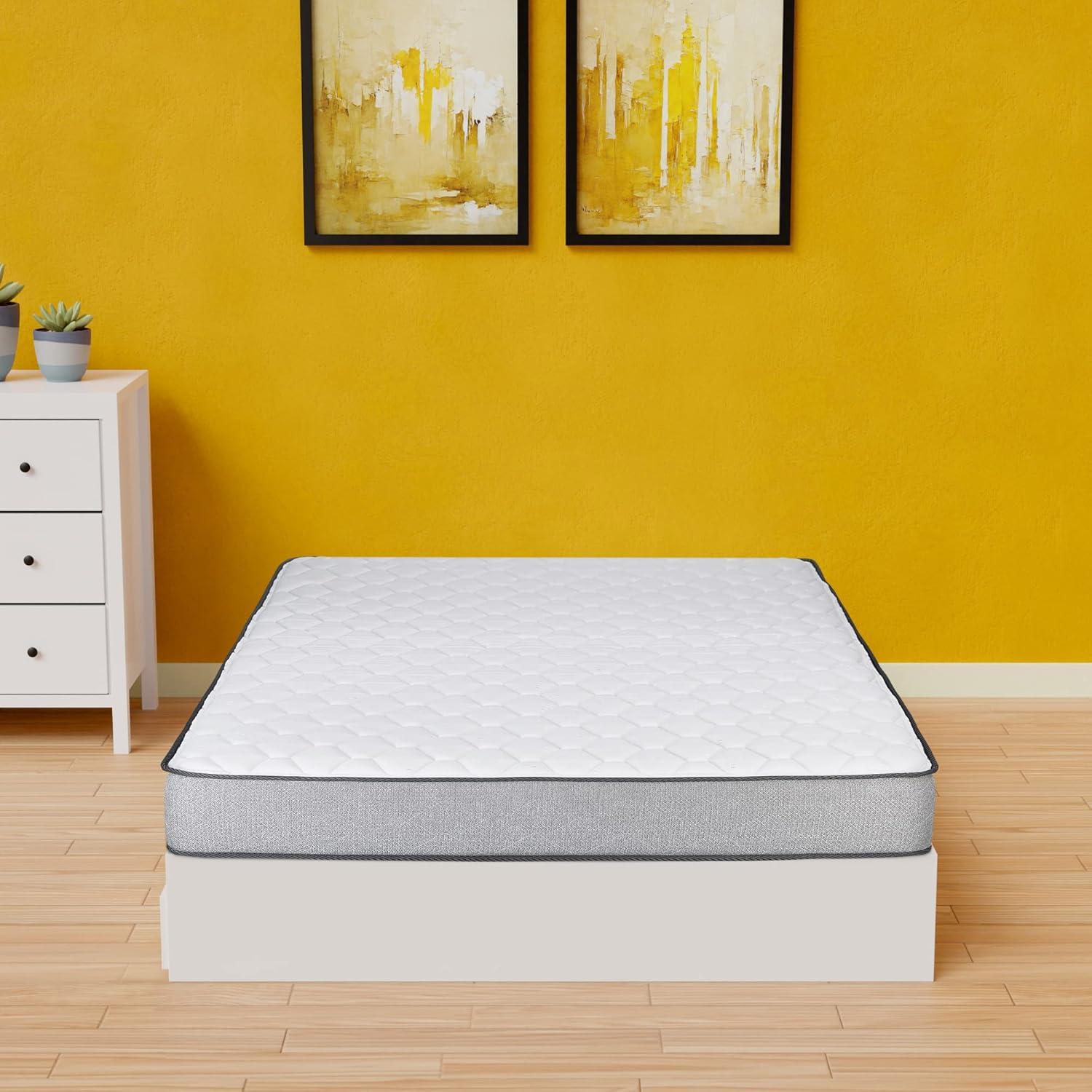 Twin Medium Firm High Density Foam Mattress in Gray