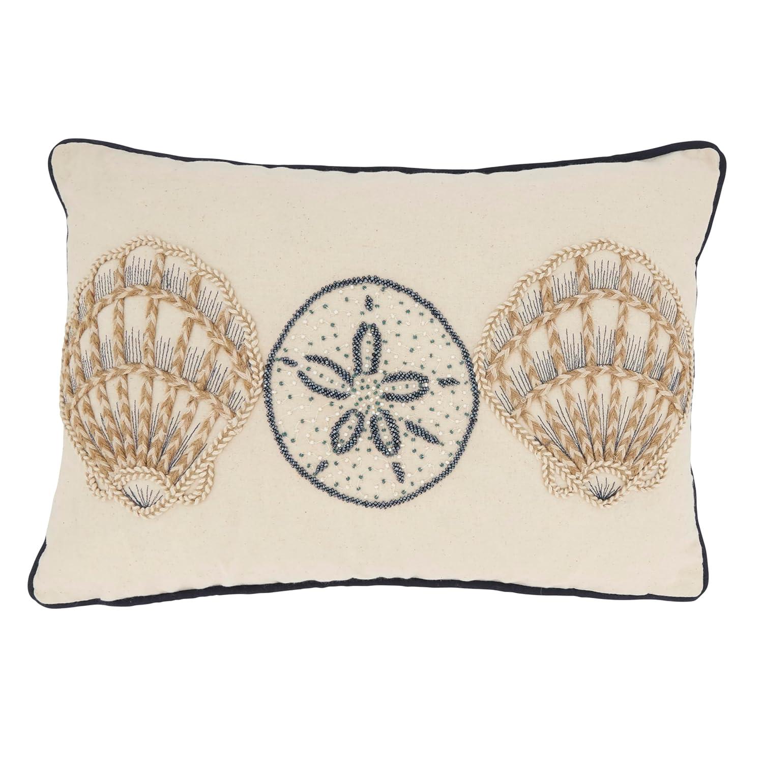 Saro Marcia Collection Cotton Throw Pillow