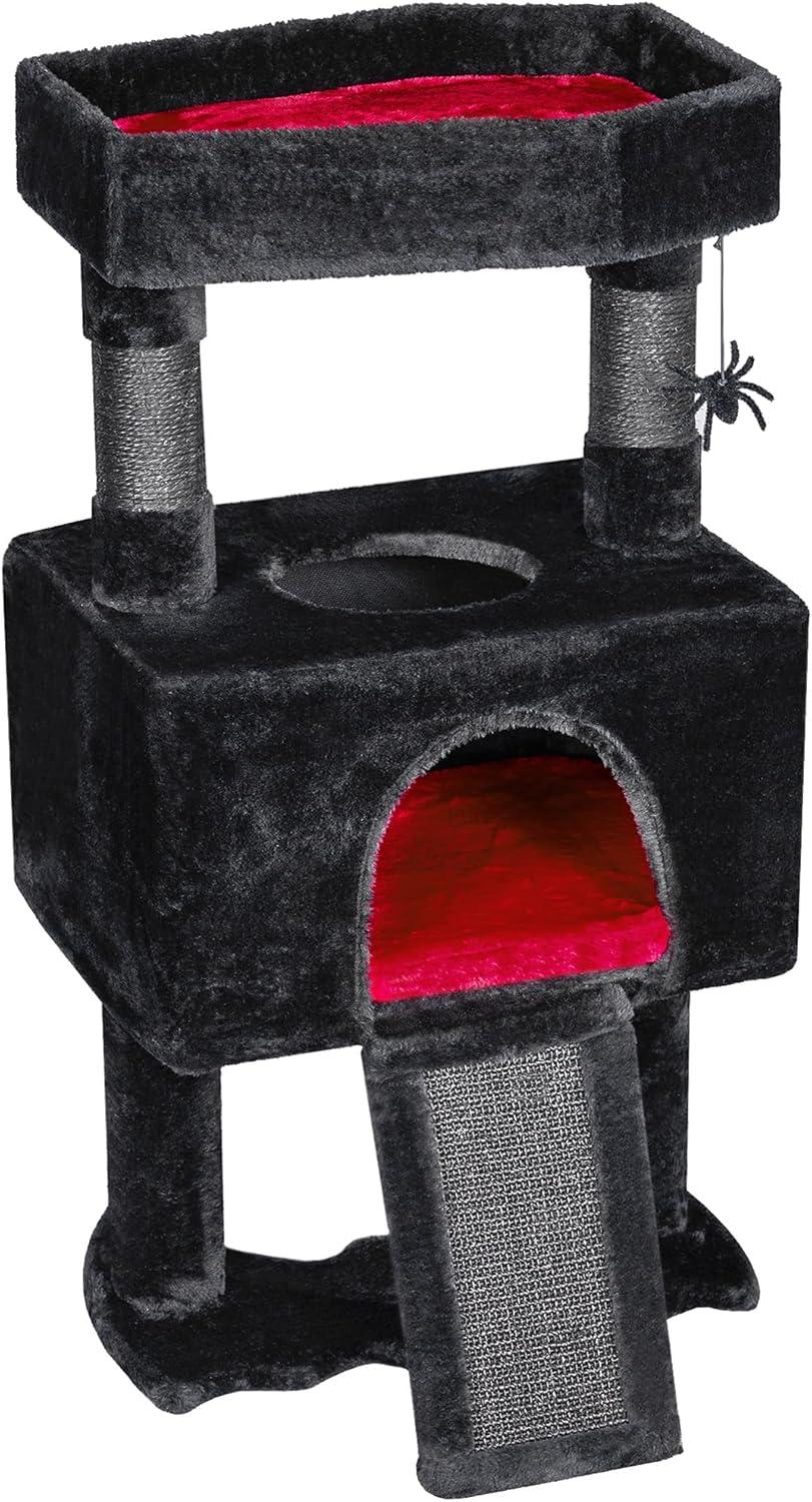 Gothic Cat Tree with Coffin, Gothic Cat Tower with Condo