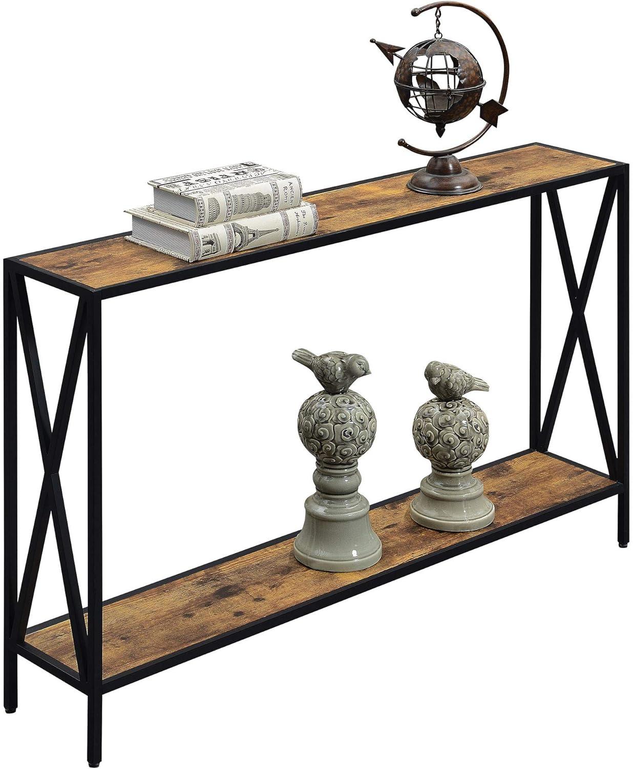 Convenience Concepts Tucson Console Table, Barnwood/Black