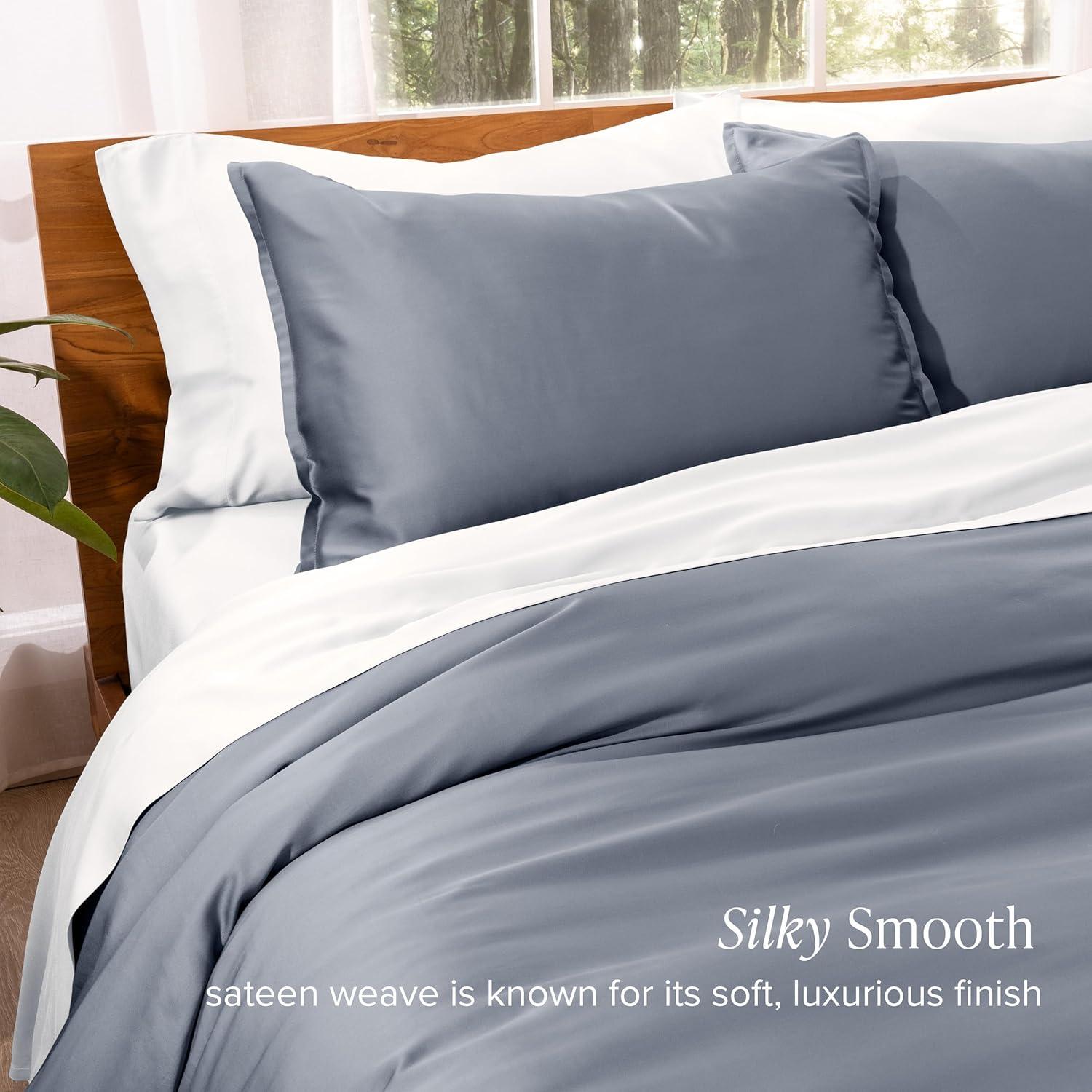 Twin/Twin XL Indigo TENCEL™ Lyocell Duvet Cover Set by Bare Home