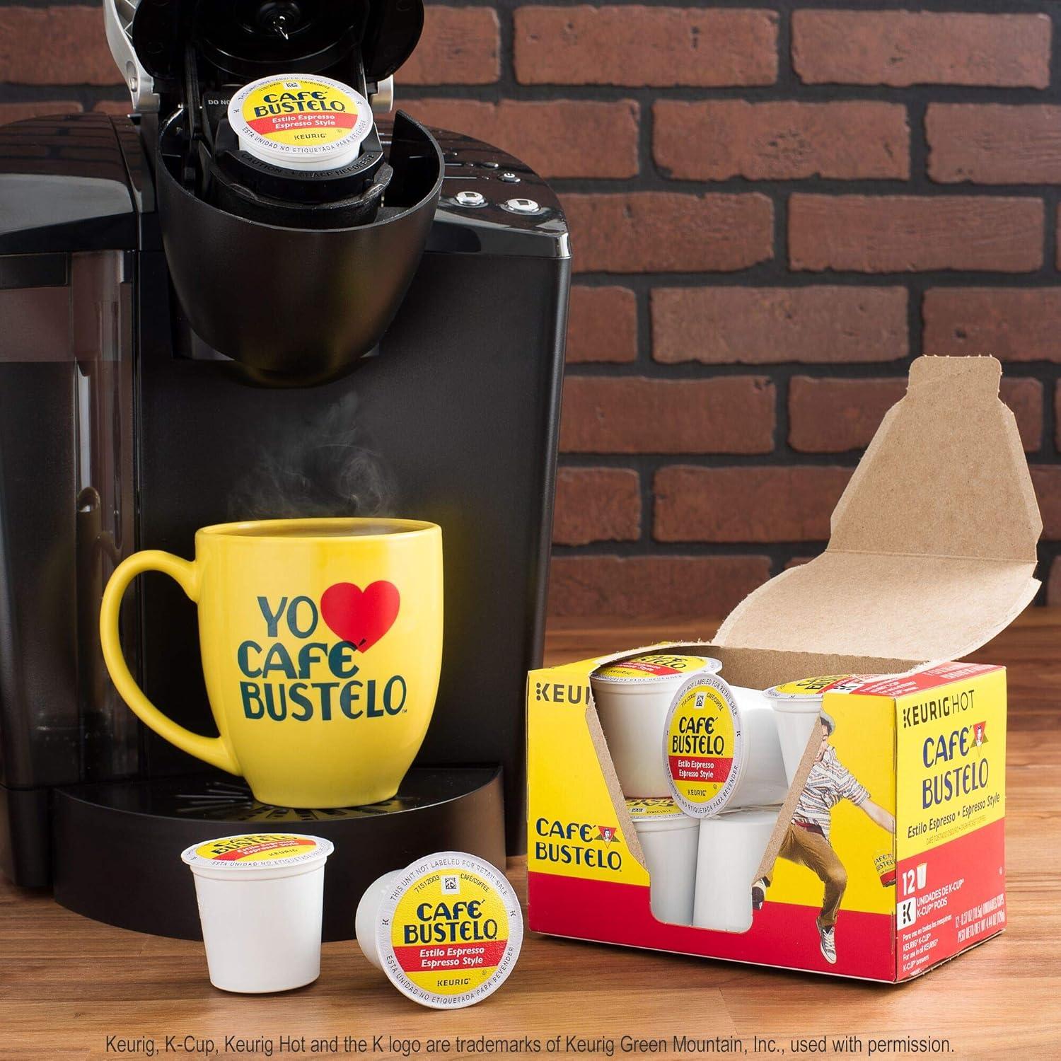 Café Bustelo Espresso Dark Roast Coffee - Keurig K-Cup Pods - 24ct