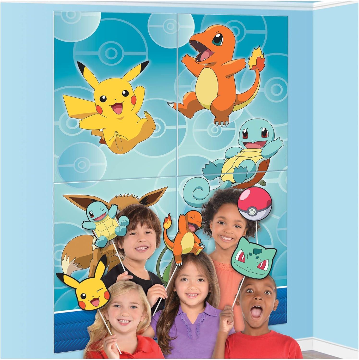 Pokemon Party Scene Setters Wall Decorating Kit with Props