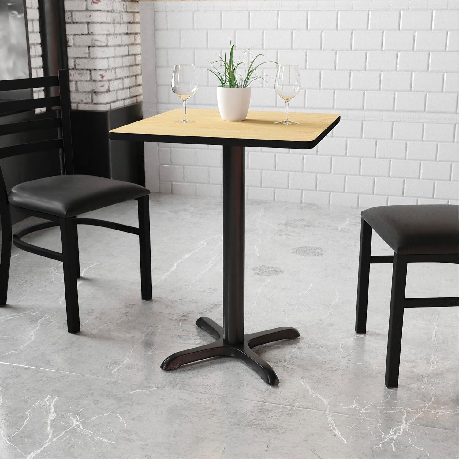 Flash Furniture Laminate Table Top with Table Height Base