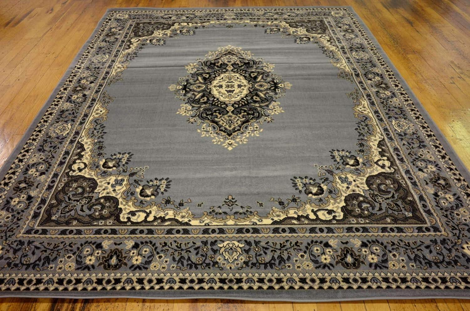 Rugs.com Amaya Collection Rug – 8' x 10' Red Medium Rug Perfect For Living Rooms, Large Dining Rooms, Open Floorplans