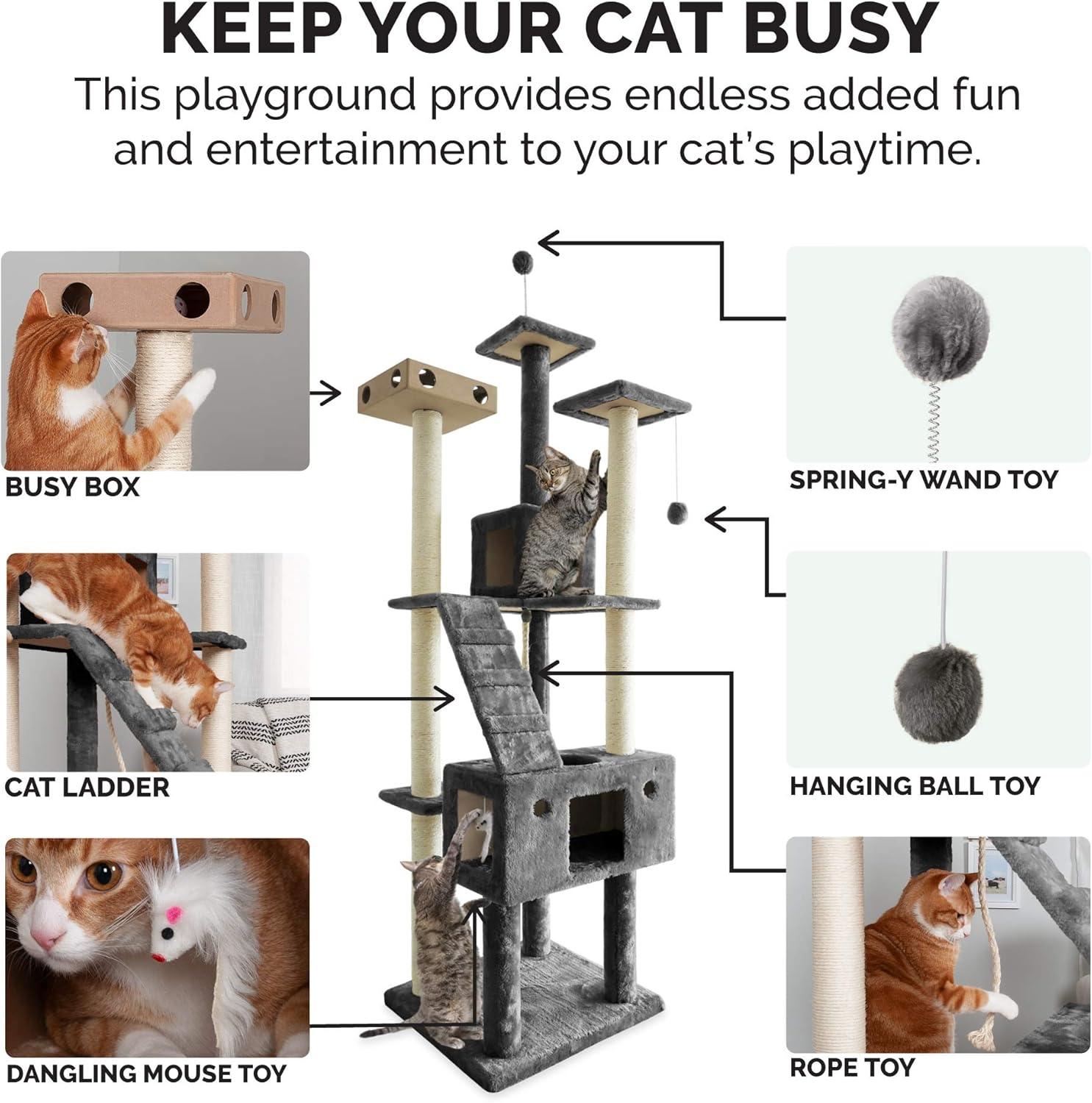 FurHaven Tiger Tough 69.3'' H Cat Tree