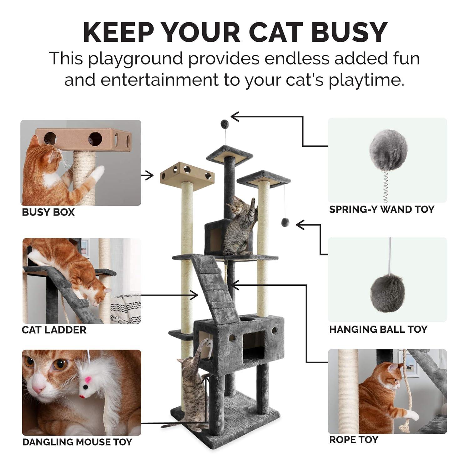 FurHaven Tiger Tough 69.3'' H Cat Tree