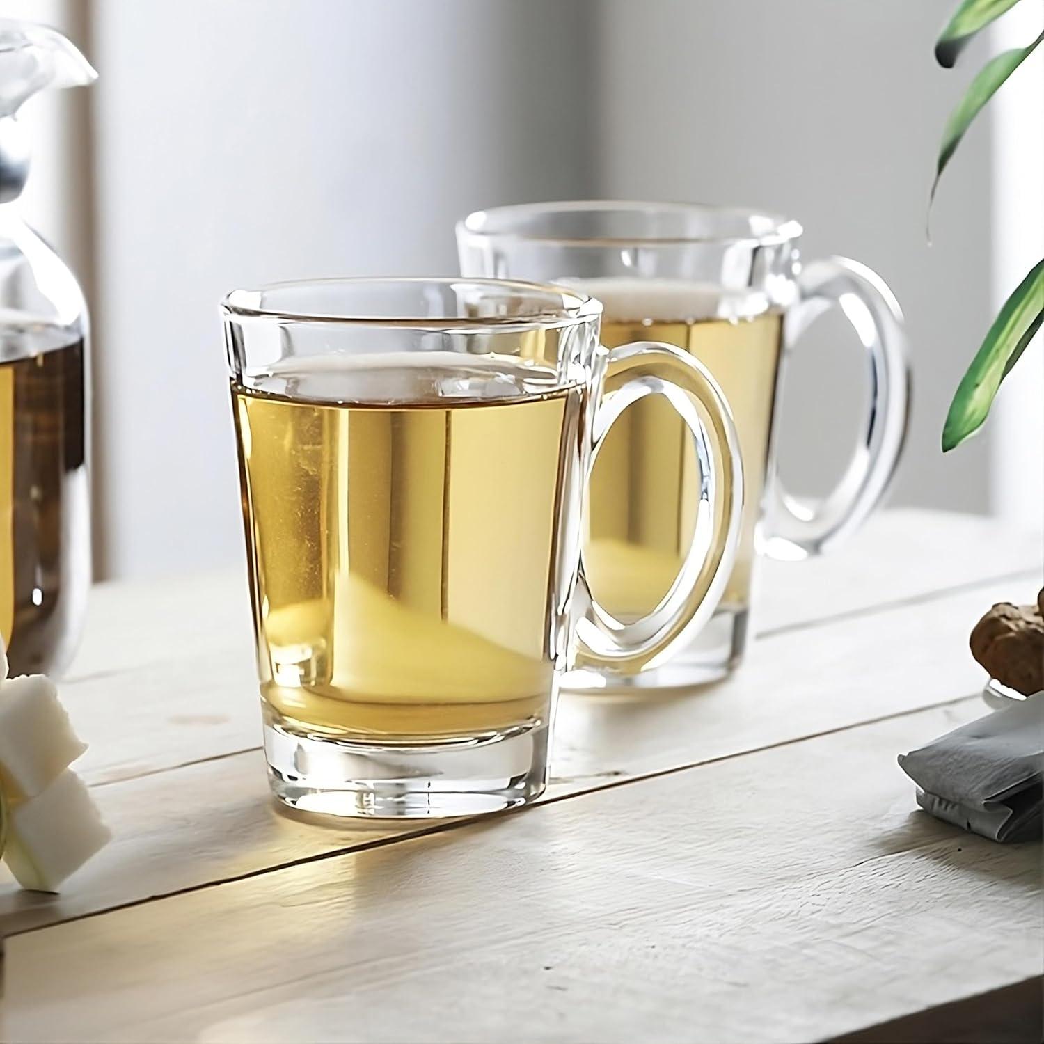 Glass Coffee/Tea Mug - 10.5oz - Set of 6