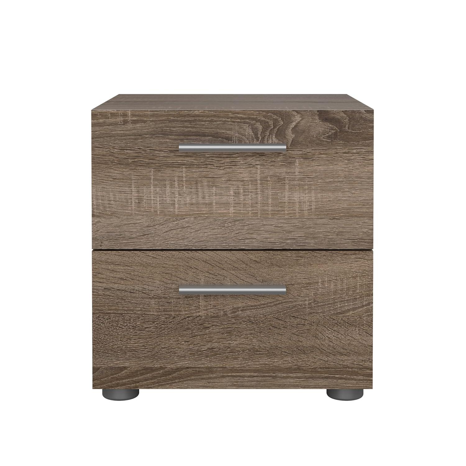 Tvilum,Austin 2 Drawer Nightstand, Truffle Oak